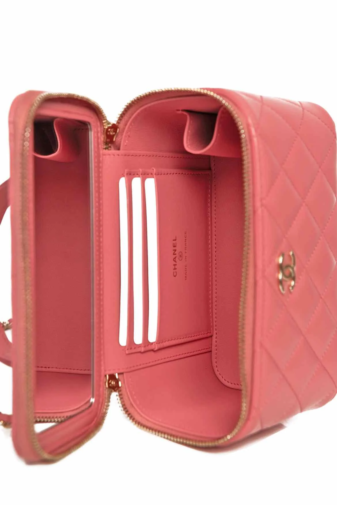 Chanel Quilted CC Top Handle Vanity Case Crossbody - Image 6
