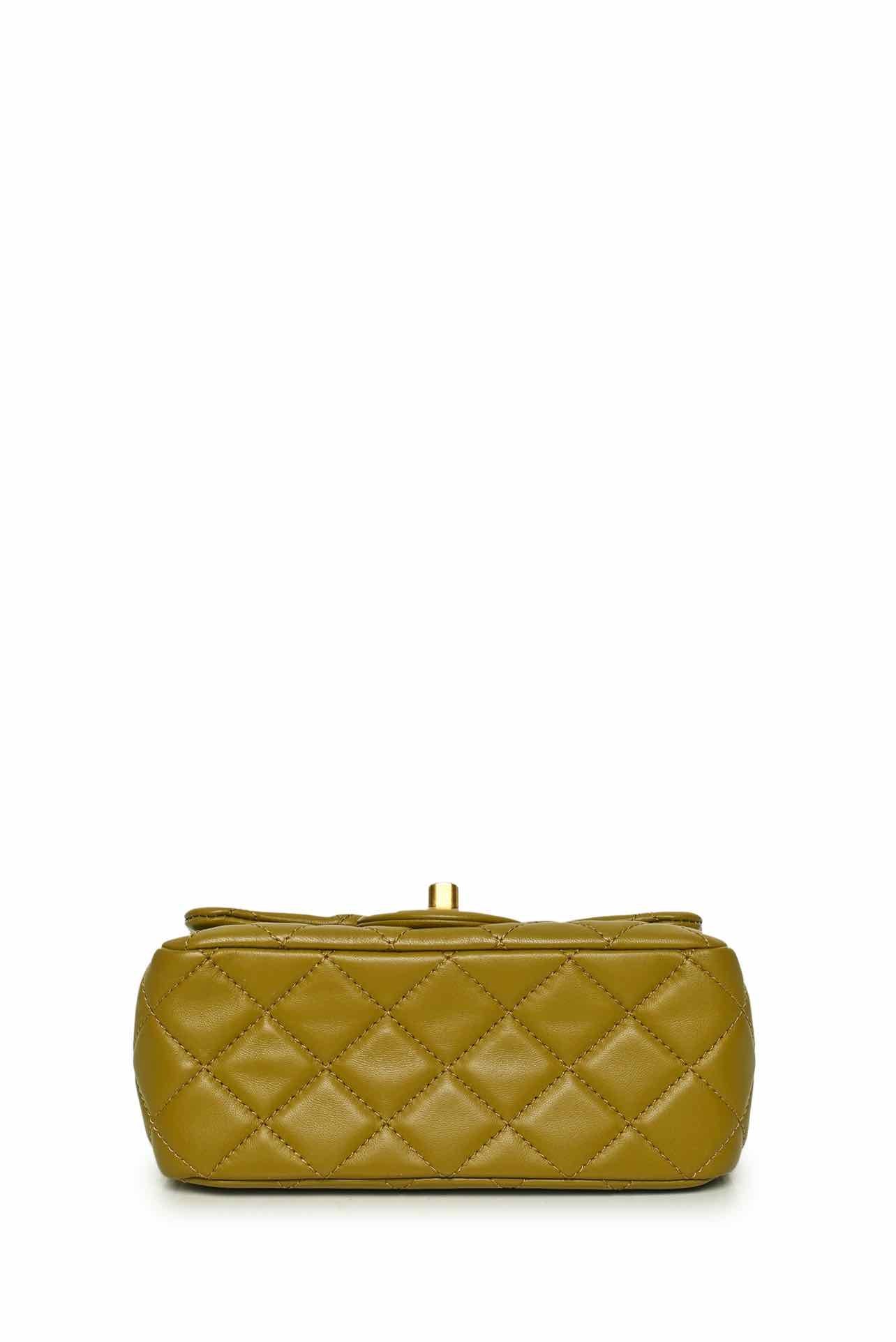 Chanel Quilted Lambskin Mini Pearl Crush Flap Shoulder Bag - Image 4