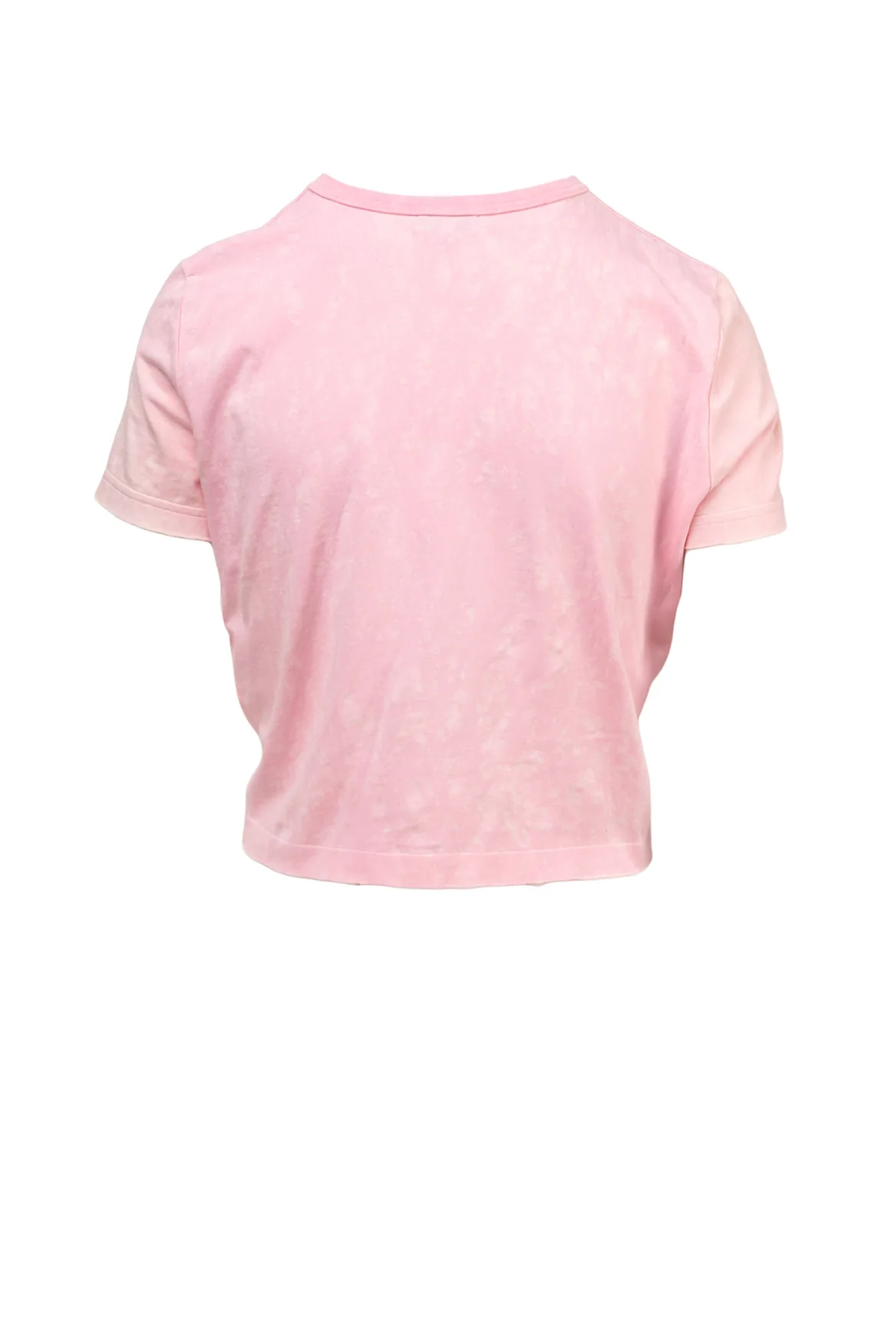 Chanel Size 2 Logo Embroidery Tie Cropped T-Shirt - Image 2