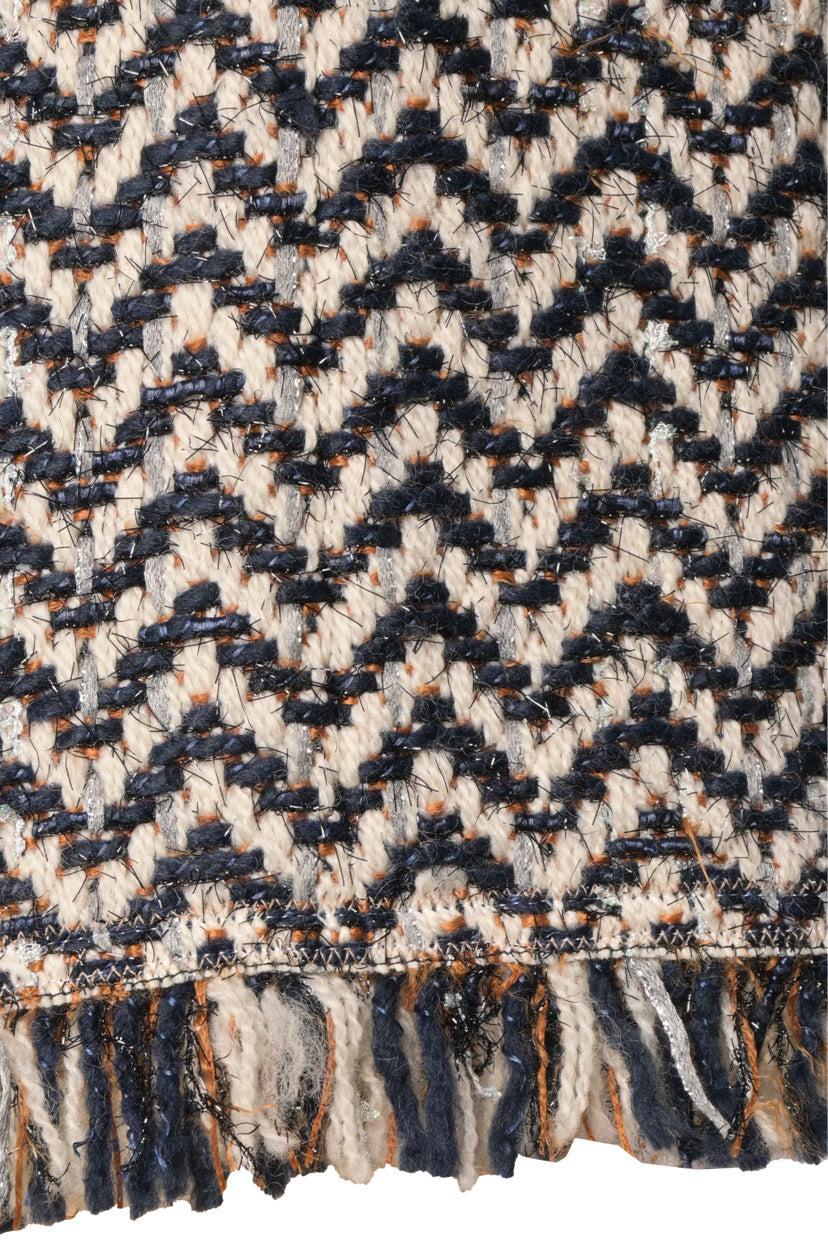 Chanel Size 34 2019 Chevron Fringe Mini Skirt - Image 4