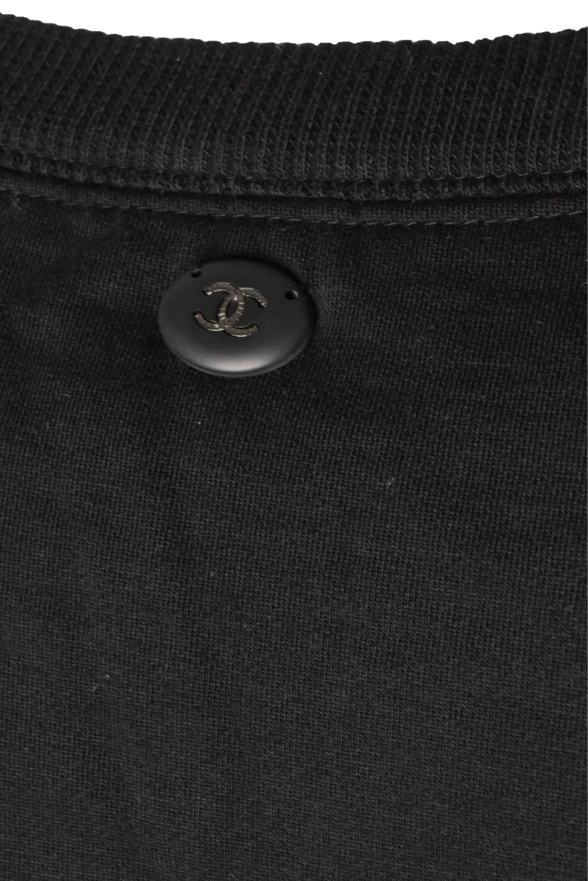 Chanel Size 34 Velvet Gabrielle Chanel Logo Crewneck Sweater - Image 3