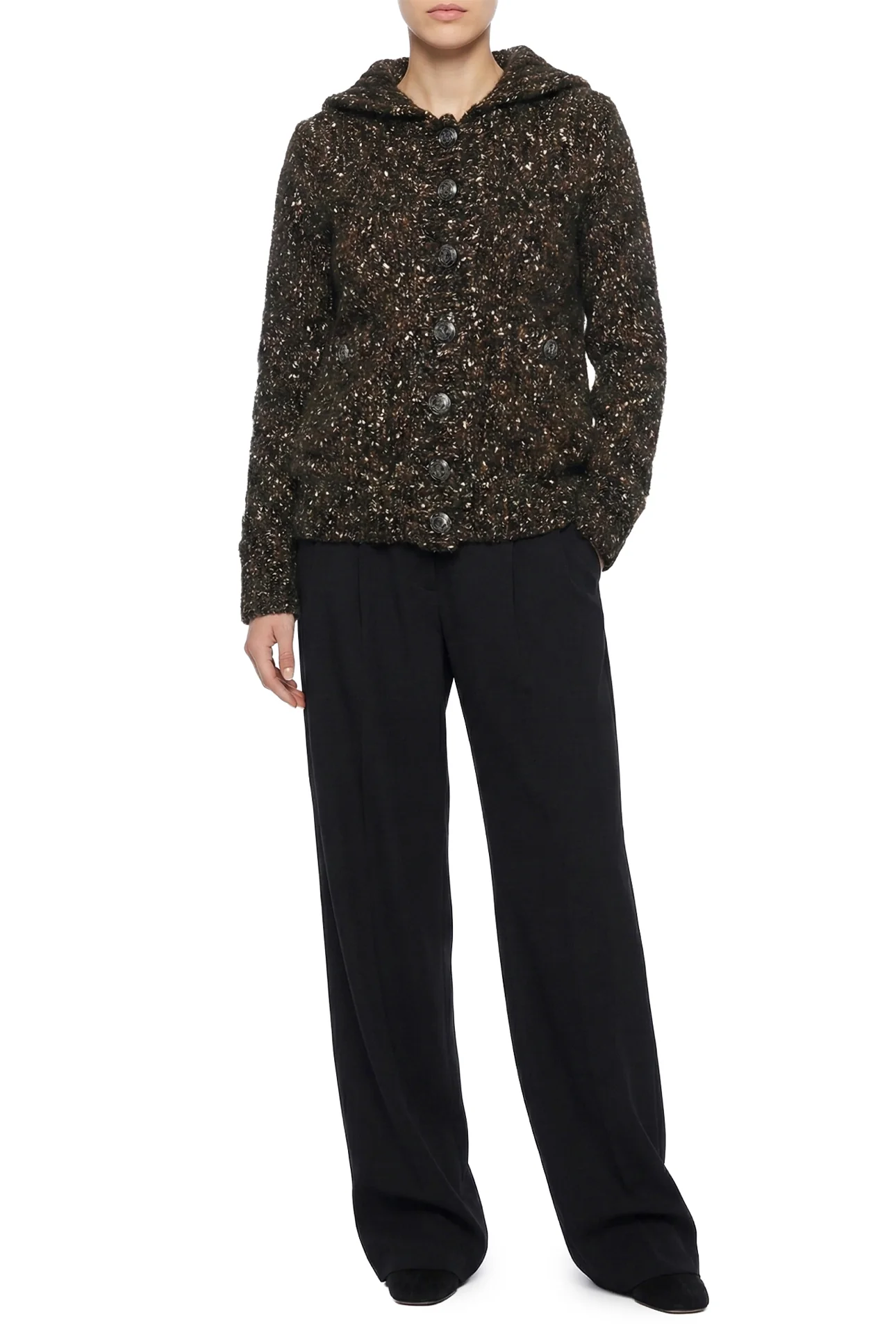 Chanel Size 34 Wool-Blend Knit Cardigan - Image 2