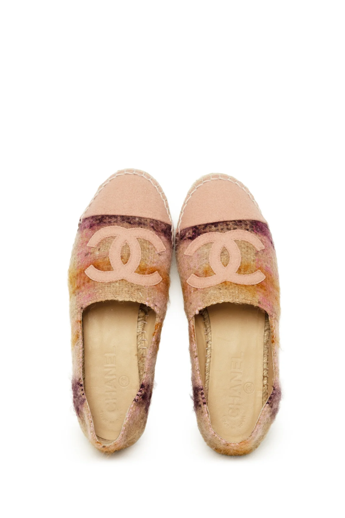 Chanel Size 35 Tweed Cap Toe CC Espadrilles - Image 5