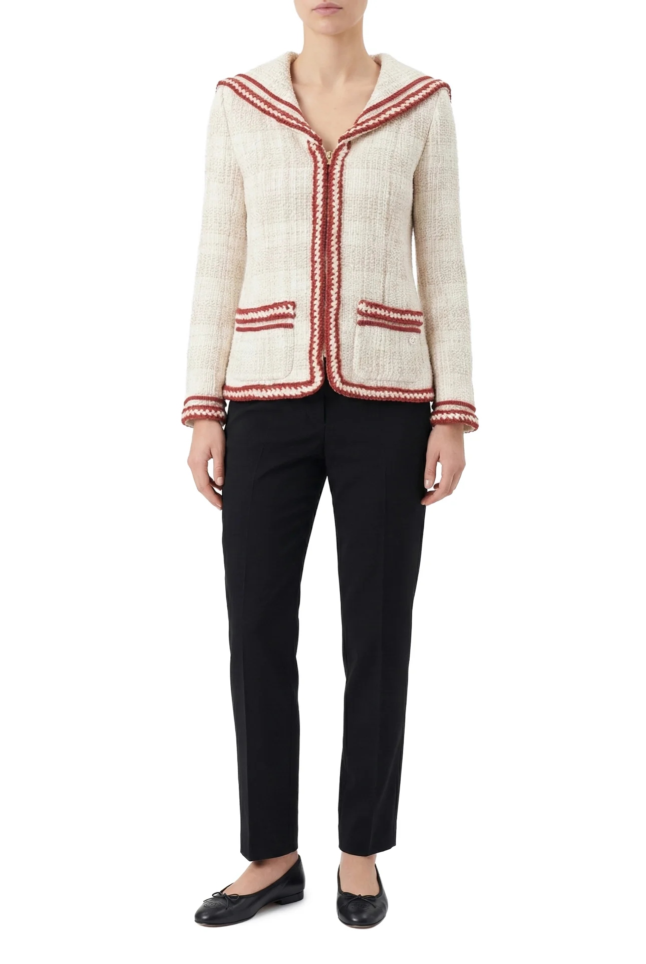 Chanel Size 36 2018 Paris-Hamburg Sailor Tweed Jacket - Image 2