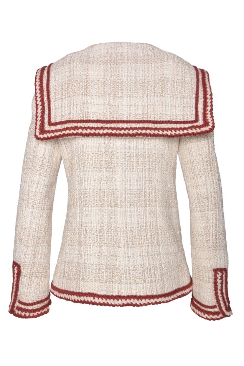 Chanel Size 36 2018 Paris-Hamburg Sailor Tweed Jacket - Image 3