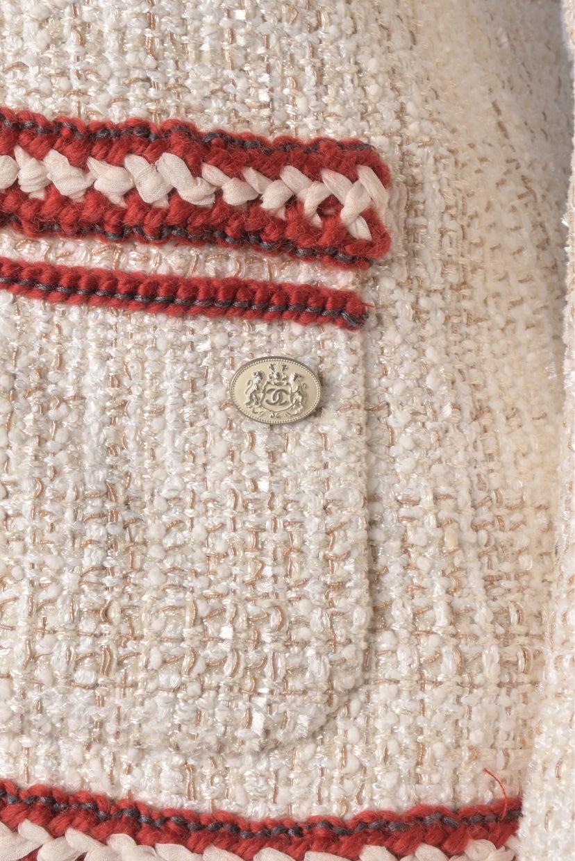 Chanel Size 36 2018 Paris-Hamburg Sailor Tweed Jacket - Image 4