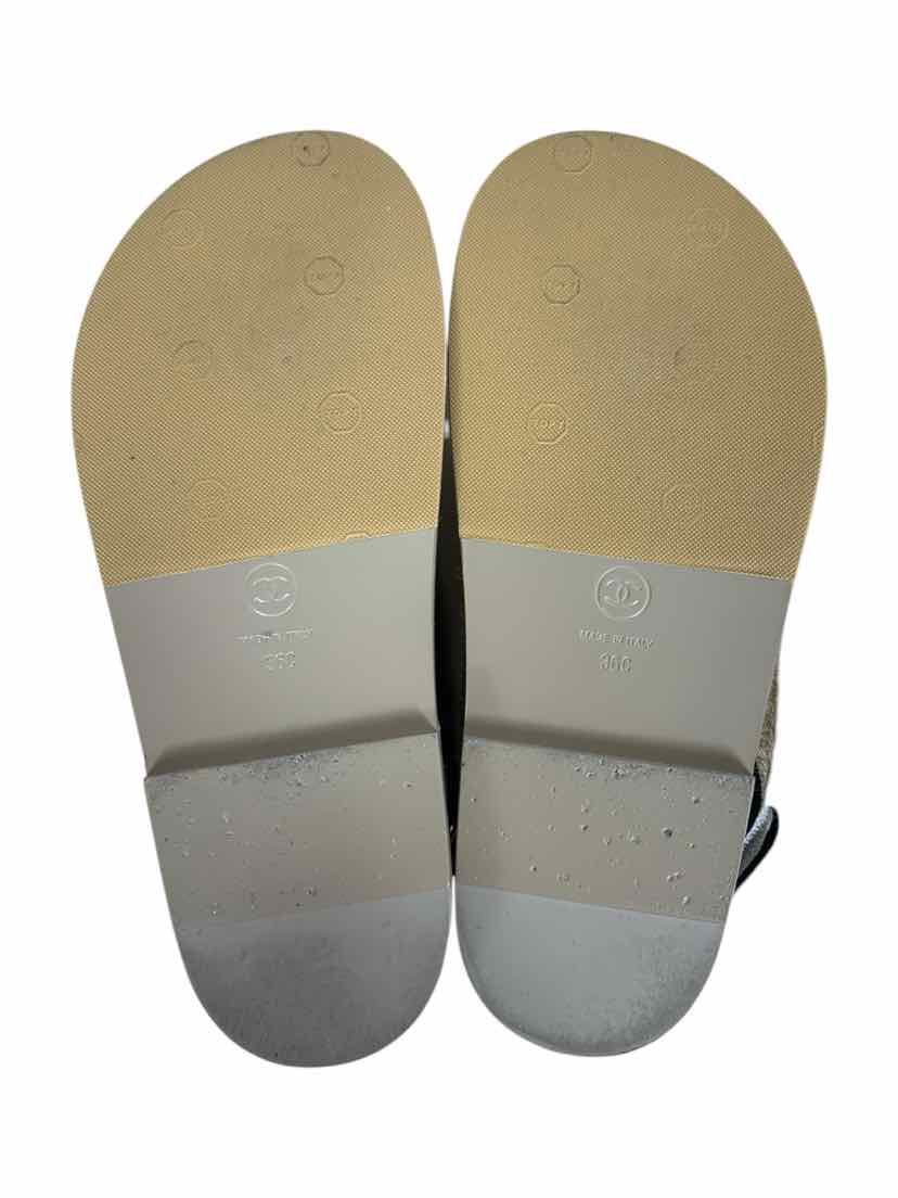 Chanel Size 36 Calf Hair Dad Flat Sandals - Image 5