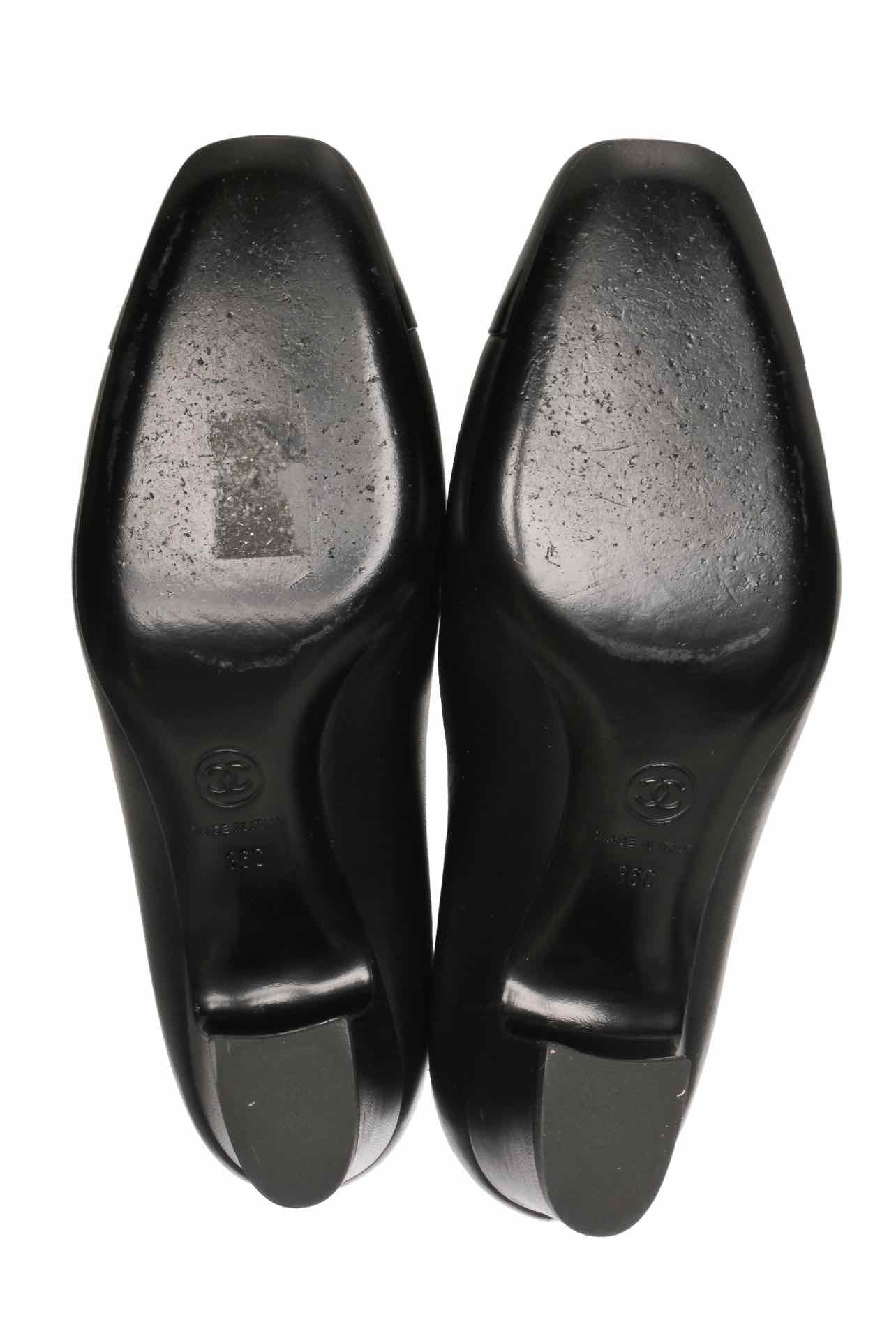 Chanel Size 36 Cap Toe Ballet Pumps - Image 6
