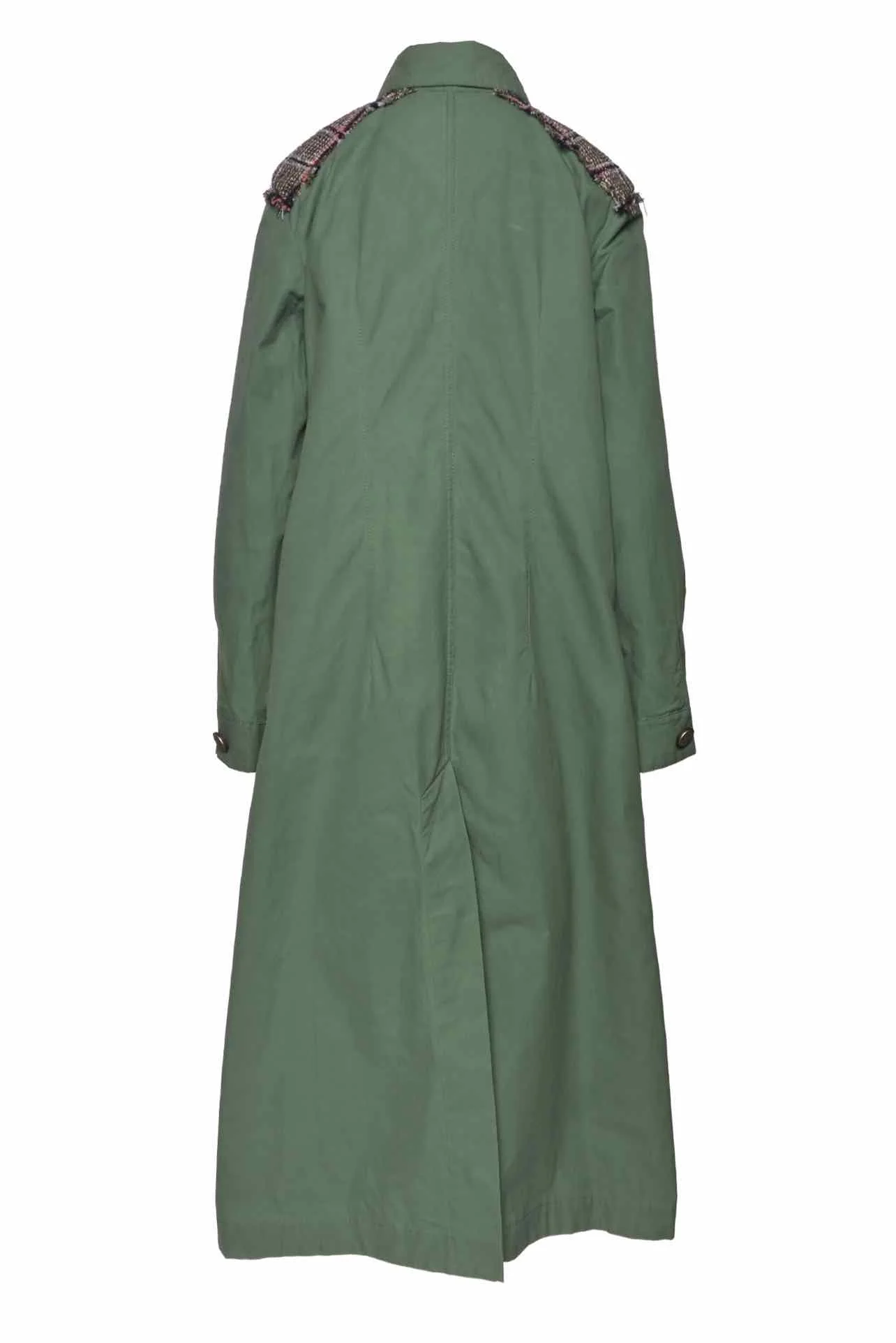 Chanel Size 36 Cotton & Metallic Tweed Long Trench Coat - Image 2