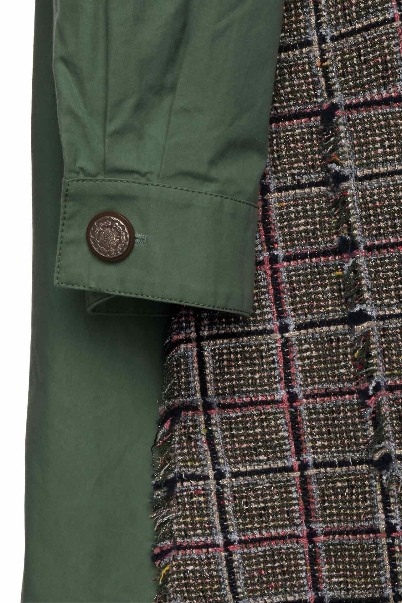 Chanel Size 36 Cotton & Metallic Tweed Long Trench Coat - Image 4
