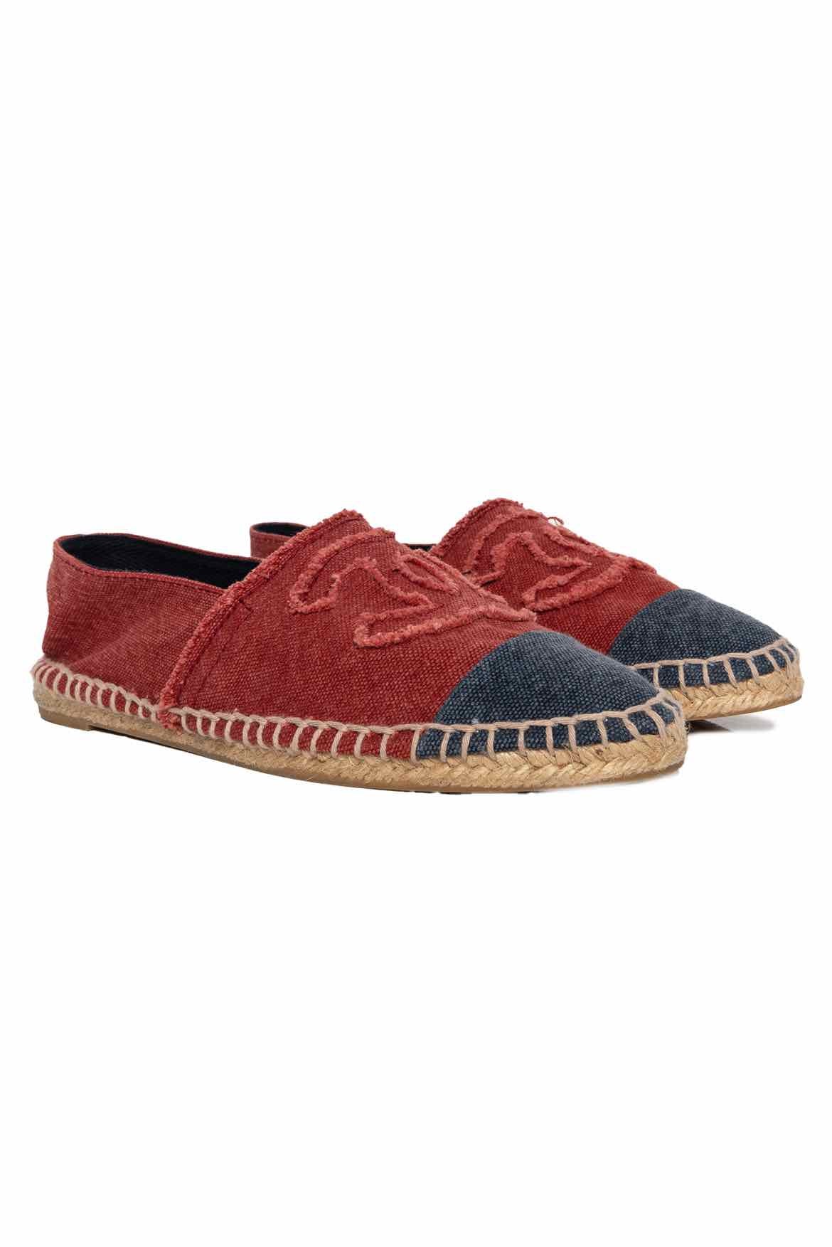 Chanel Size 36 Canvas CC Logo Espadrilles Flats - Image 2