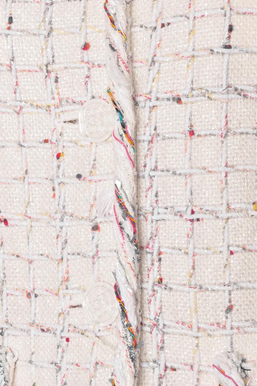 Chanel Size 36 Multi-Coloured Fantasy Tweed Jacket - Image 4