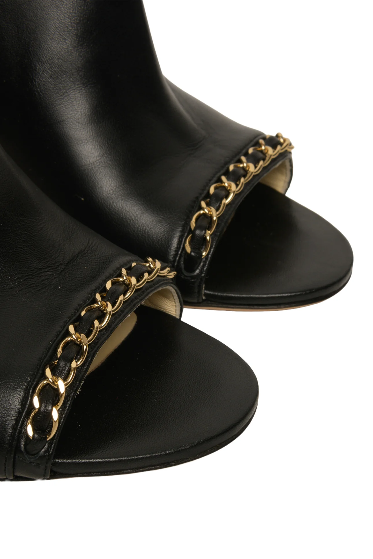 Chanel Size 37.5 Lambskin Open Tote Ankle Boots - Image 5
