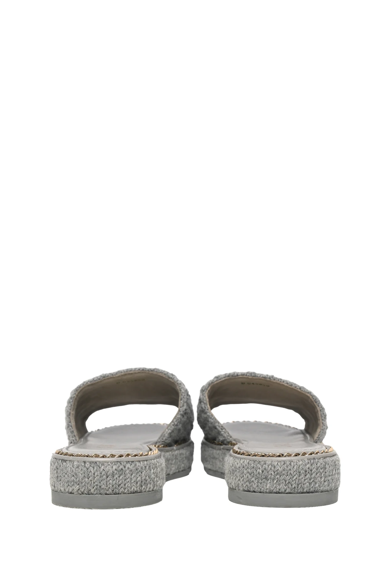 Chanel Size 37 Chain CC Slide Sandals - Image 4