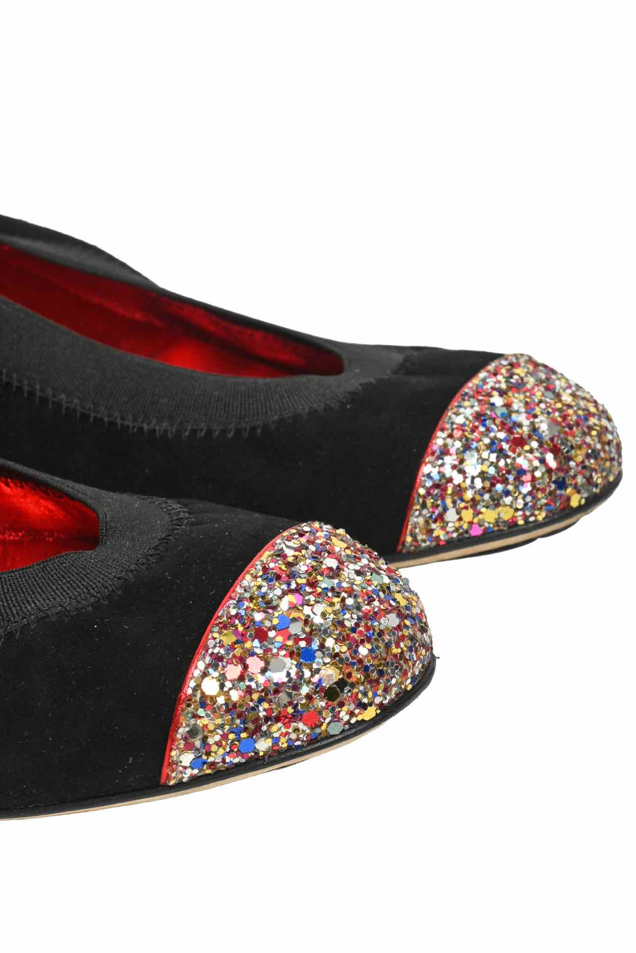 Chanel Size 38 2009 Interlocking CC Logo Ballet Flats - Image 4