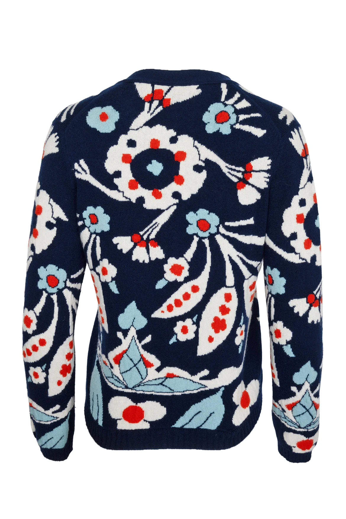 Chanel Size 38 2015 Paris Dubai Cruise Collection Floral Cashmere Cardigan - Image 2