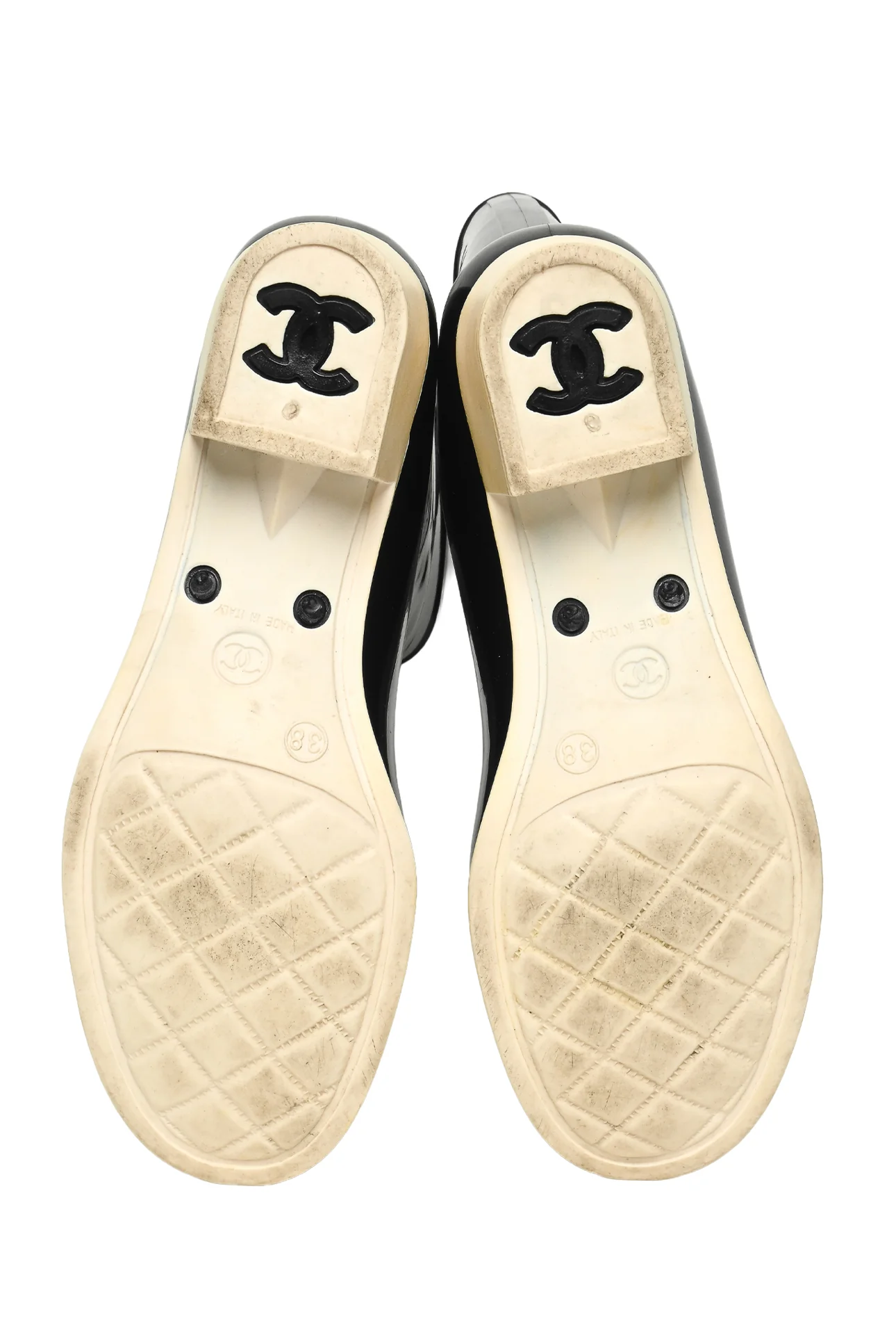 Chanel Size 38 Camelia Rain Boots - Image 7