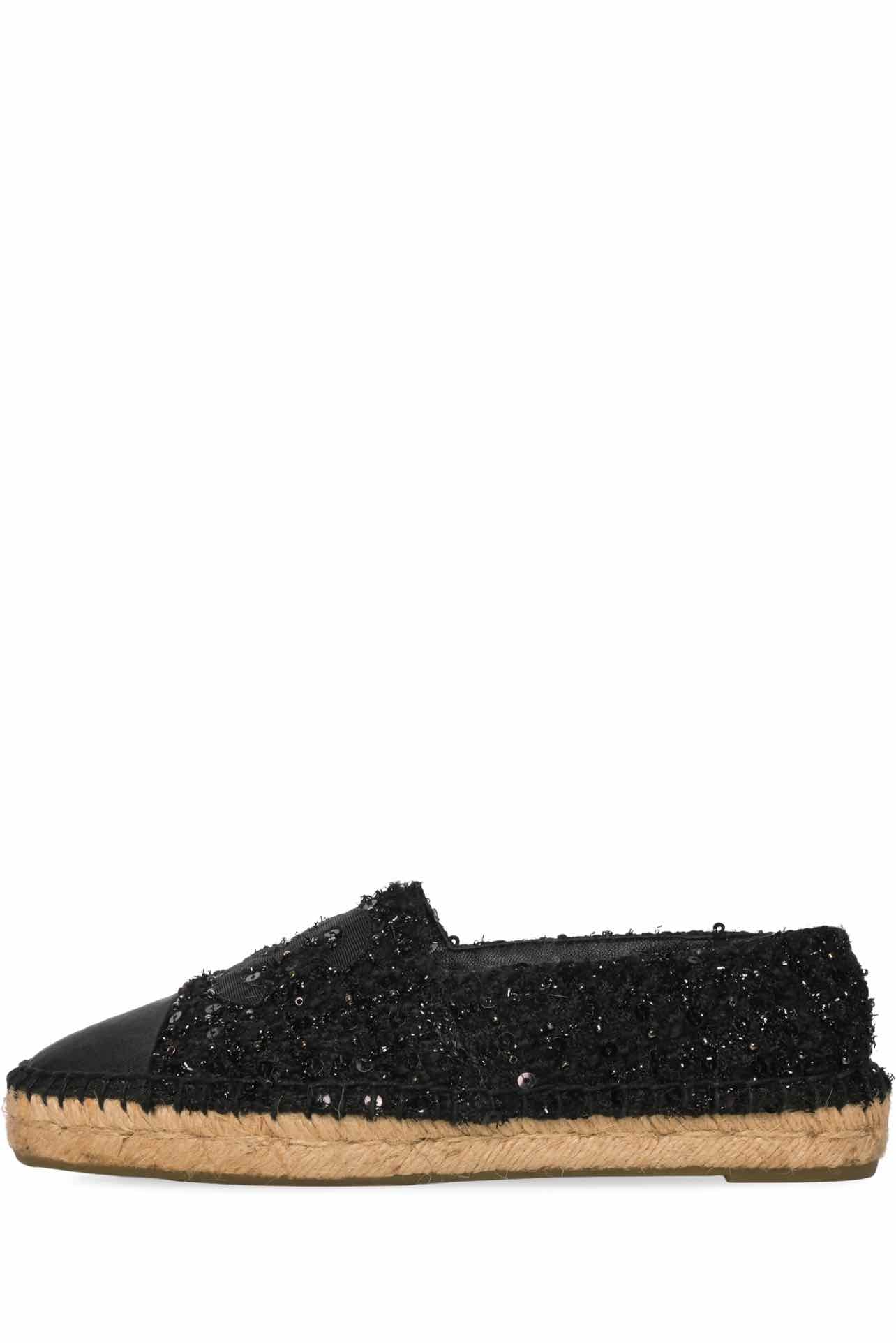 Chanel Size 38 Cap Toe Sequins Espadrilles - Image 3