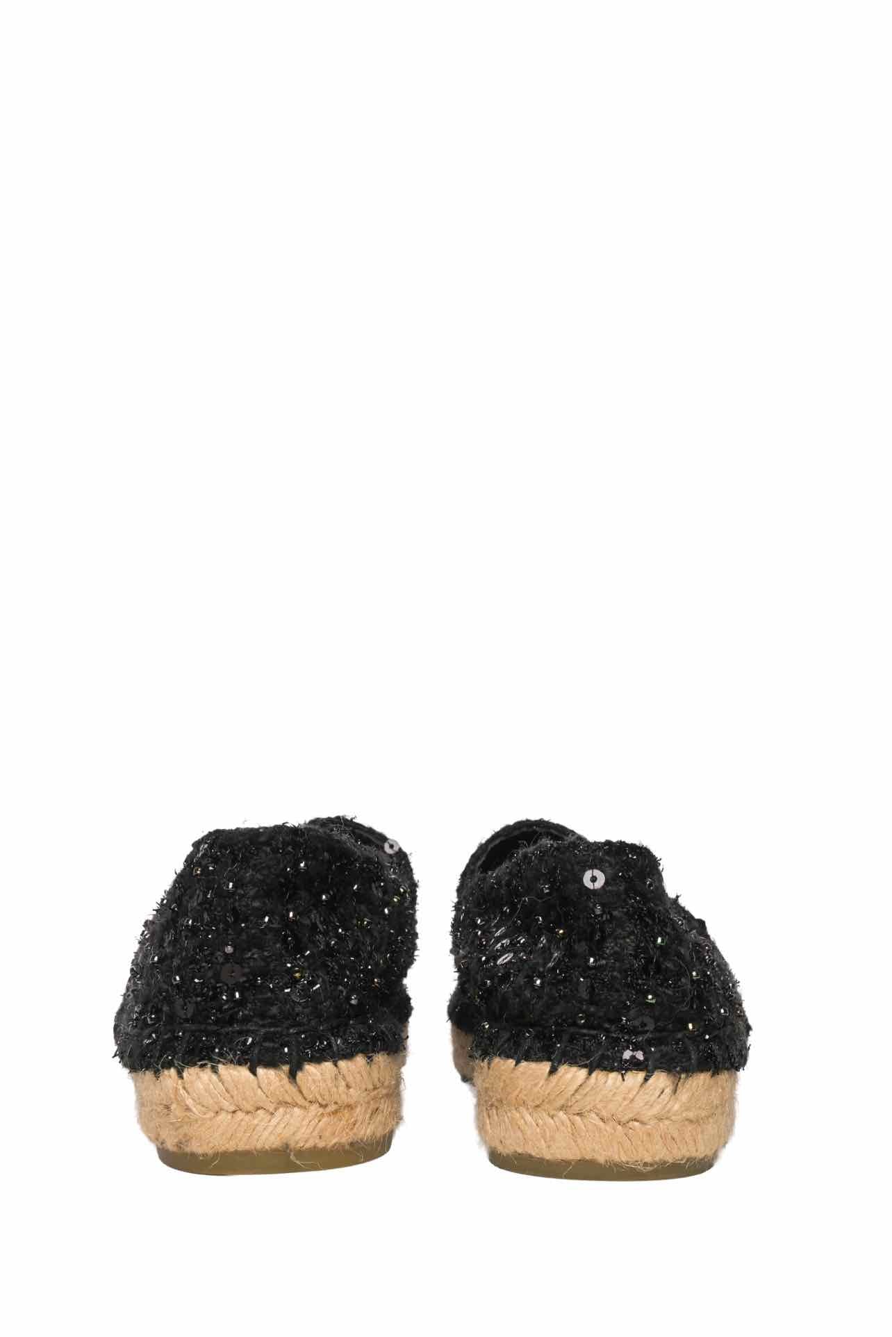Chanel Size 38 Cap Toe Sequins Espadrilles - Image 5