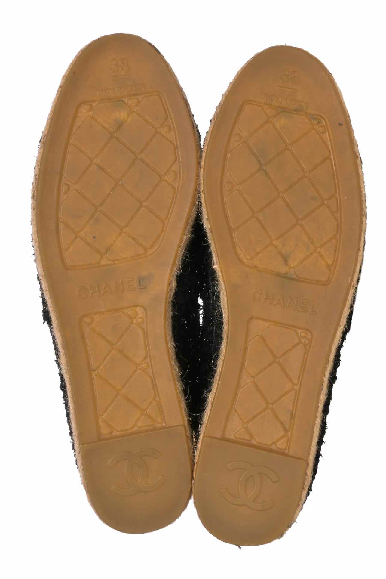 Chanel Size 38 Cap Toe Sequins Espadrilles - Image 6