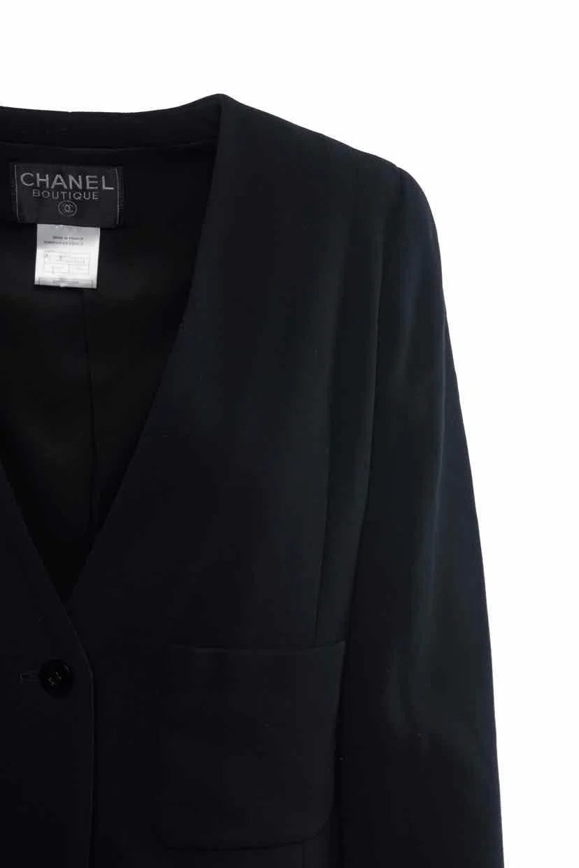 Chanel Size 38 Wool Blazer - Image 3