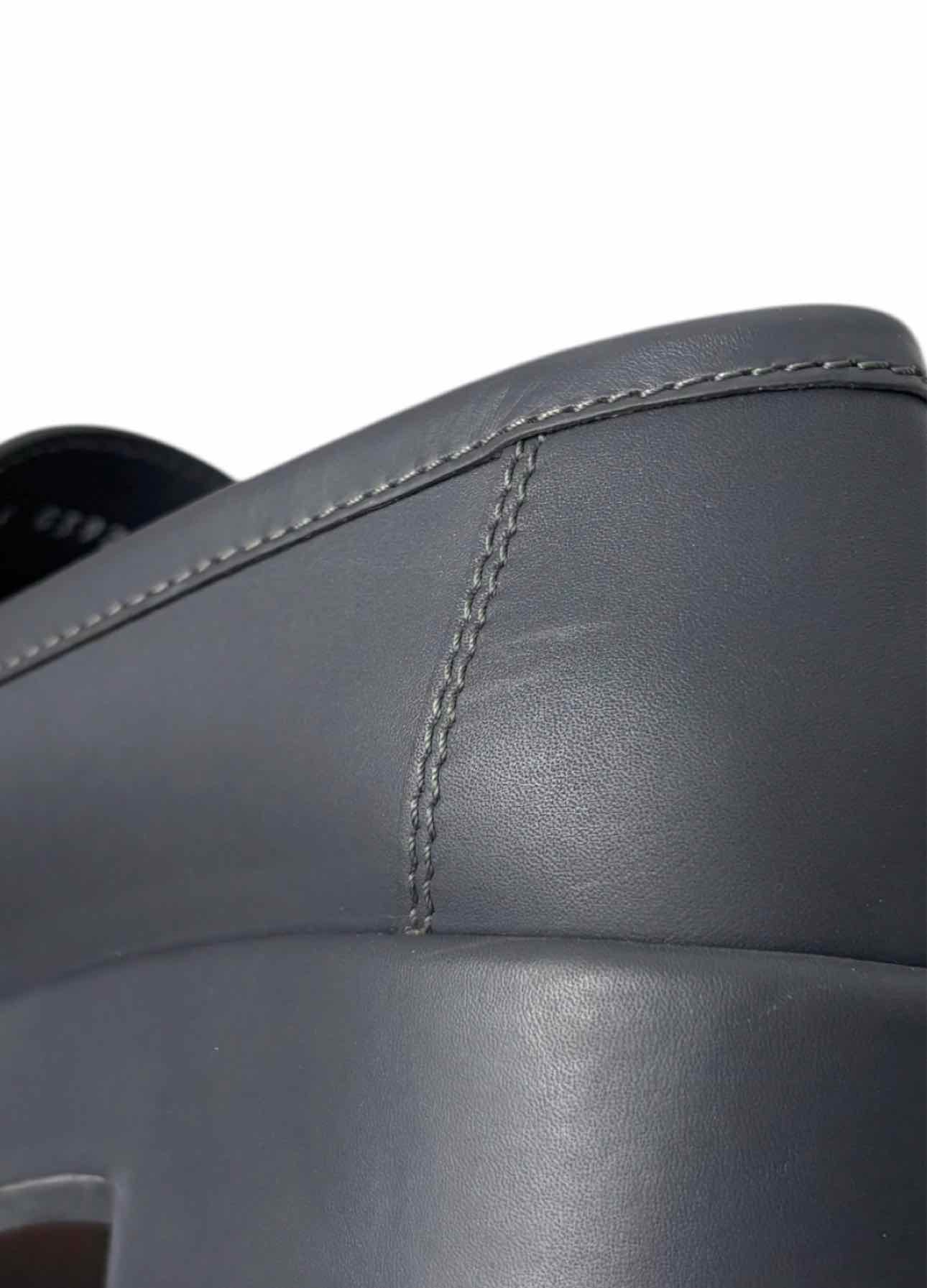 Chanel Size 39.5 Leather Platform CC Logo Loafers - Image 15