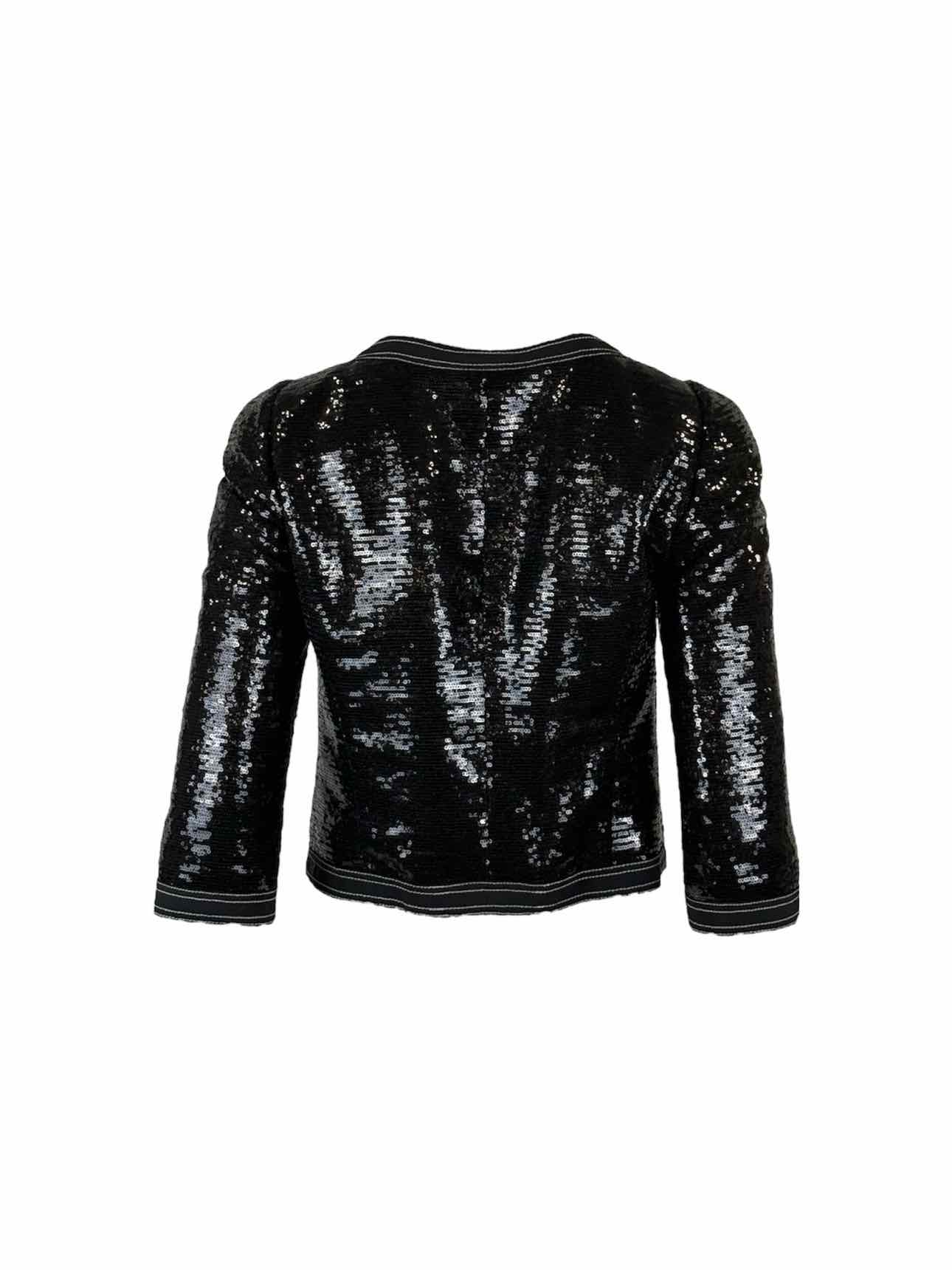 Chanel Size 40 Sequin Cropped Jacket - Image 2