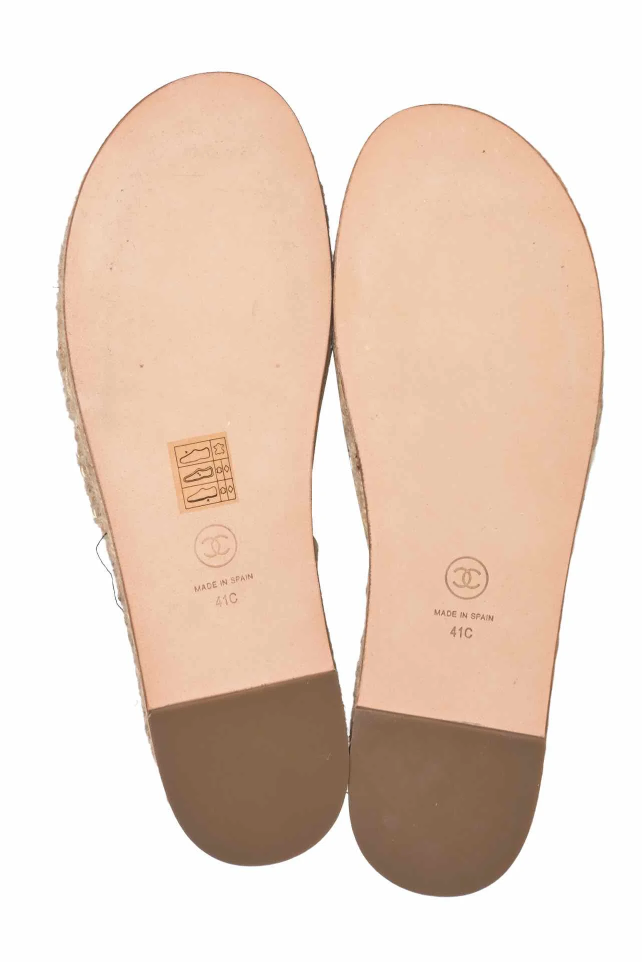 Chanel Size 41 Chain Espadrille Slip On Sandals - Image 9