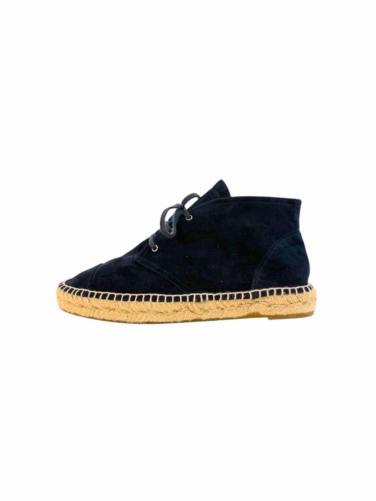 Chanel Size 41 High Top Suede Espadrilles Sneaker - Image 3