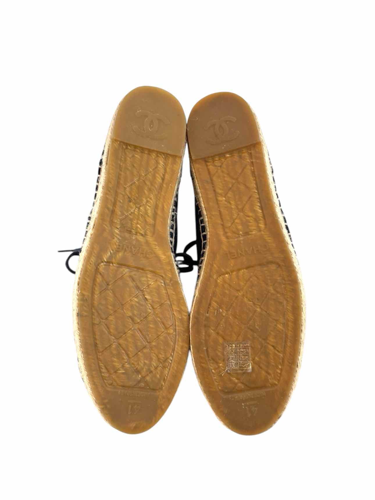 Chanel Size 41 High Top Suede Espadrilles Sneaker - Image 5