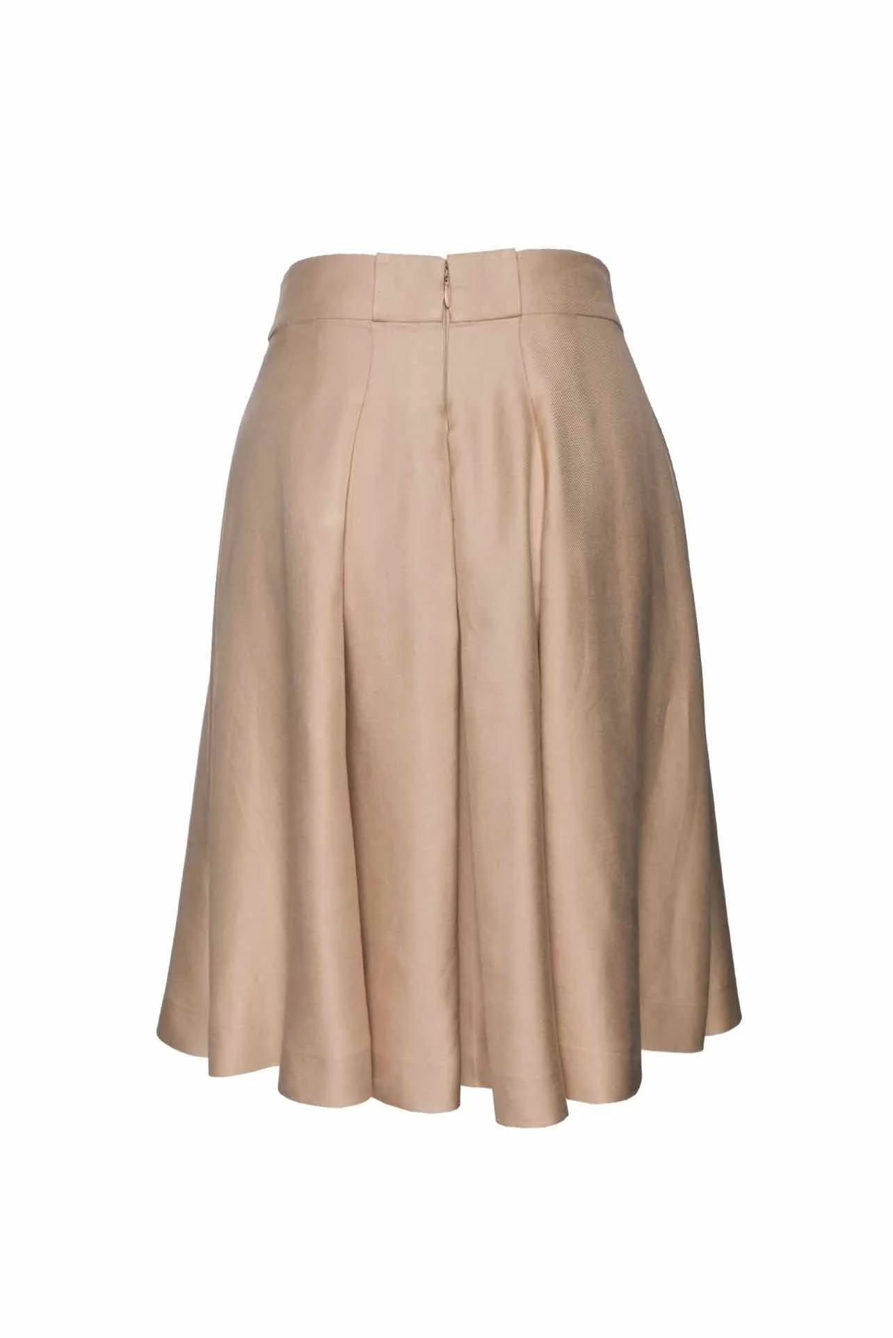 Chanel Size 8 2001 Silk Pleated Knee Length Skirt - Image 2