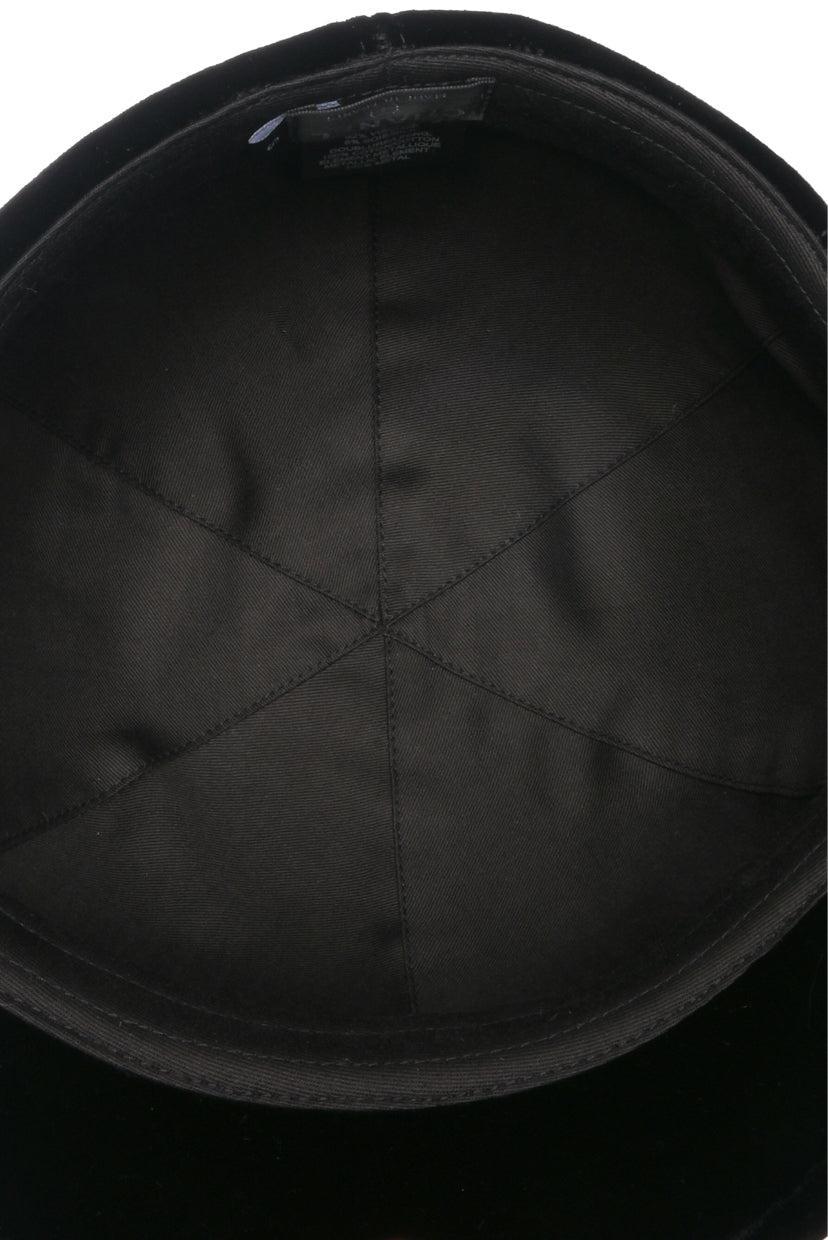 Chanel Size S Velvet CC Riding Cap - Image 3