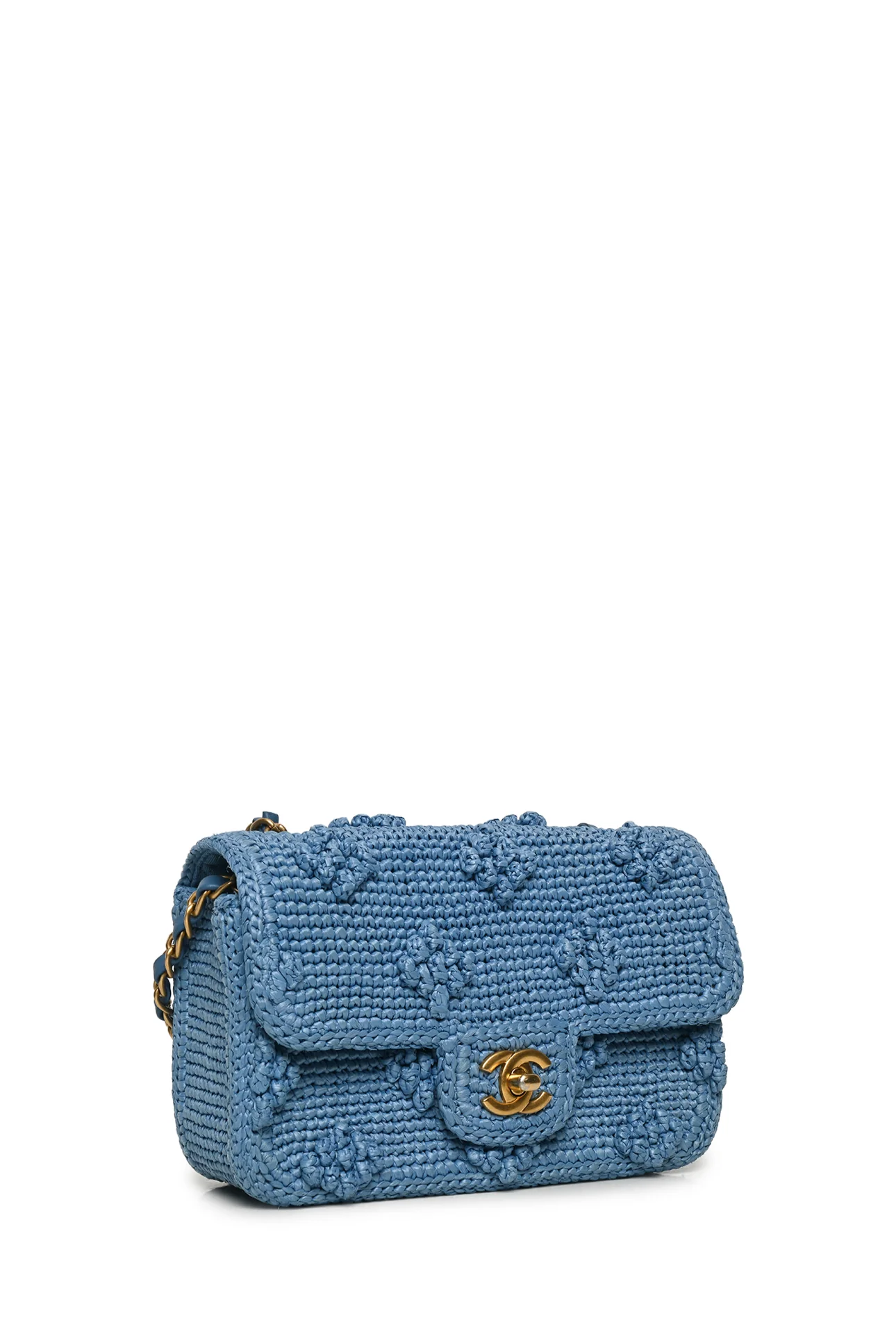 Chanel Small Dolce Raffia Flap Bag - Image 2