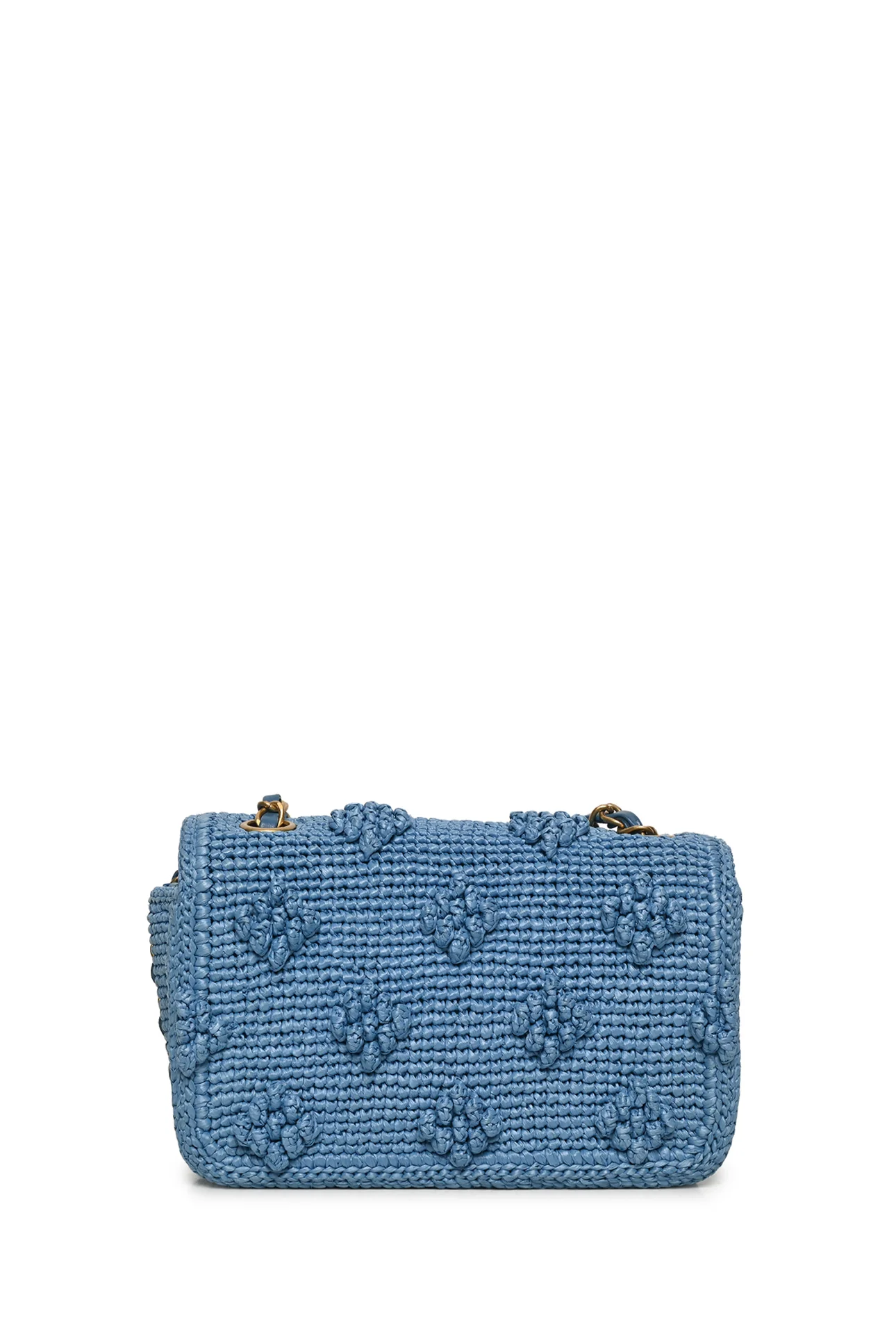 Chanel Small Dolce Raffia Flap Bag - Image 3
