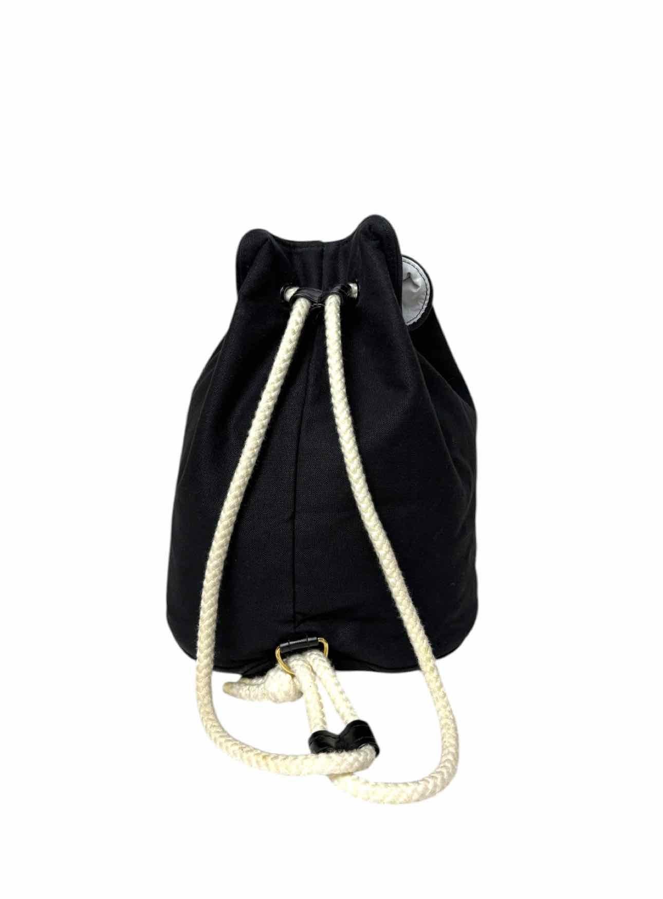 Chanel Soleil Drawstring Fabric Bucket Bag Purse - Image 3