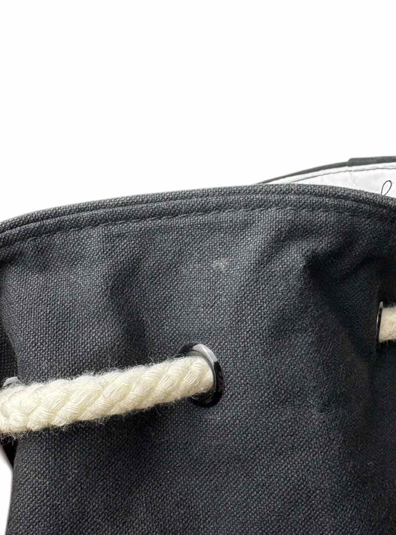 Chanel Soleil Drawstring Fabric Bucket Bag Purse - Image 7