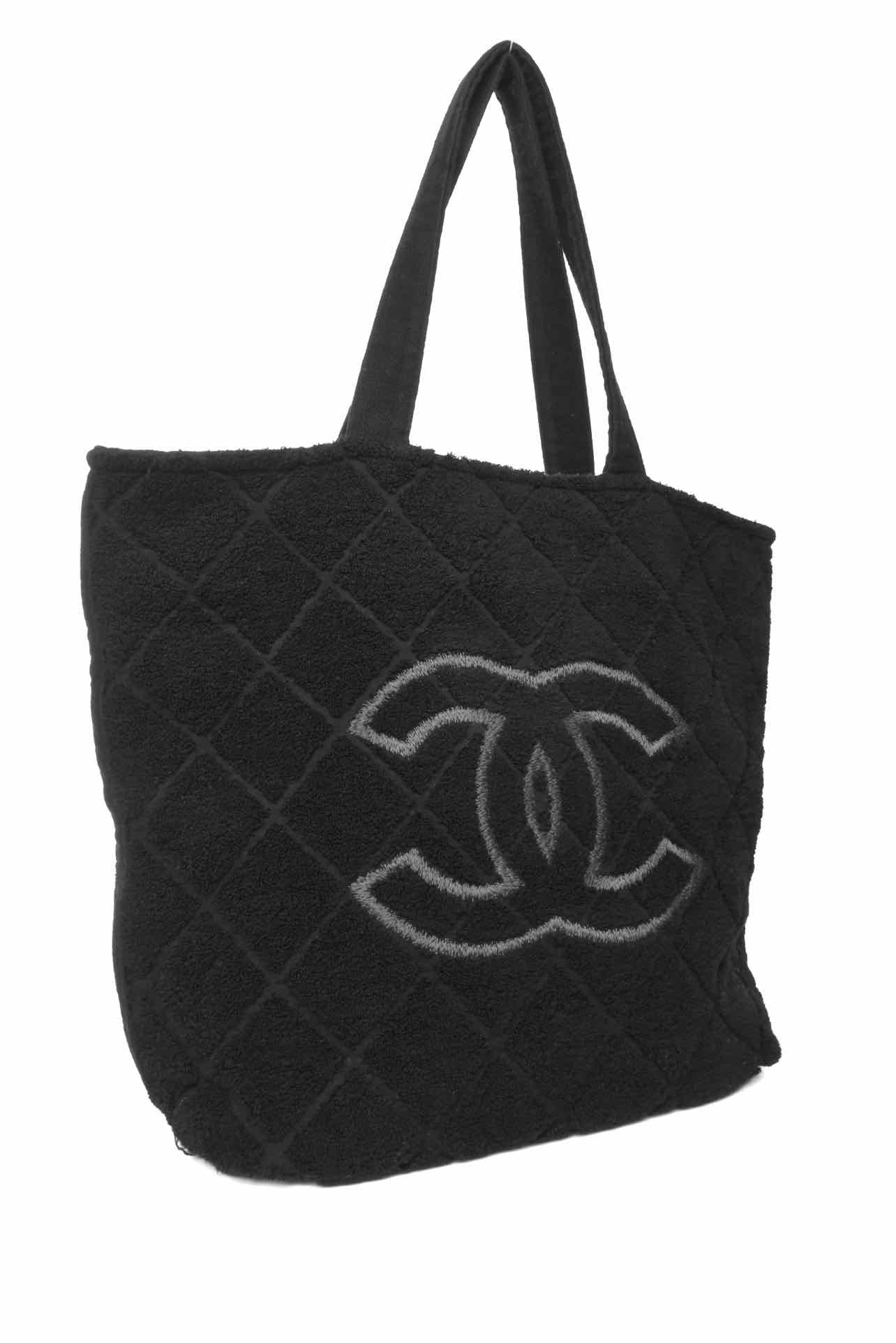 Chanel Terry Cloth CC Beach Towel Tote - Image 2