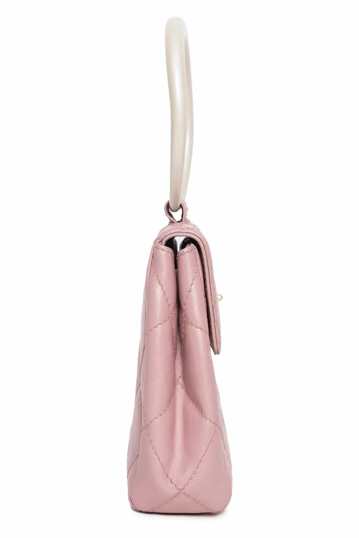 Chanel Vintage 2000-2002 Mini Ring Handle Bracelet Bag - Image 2