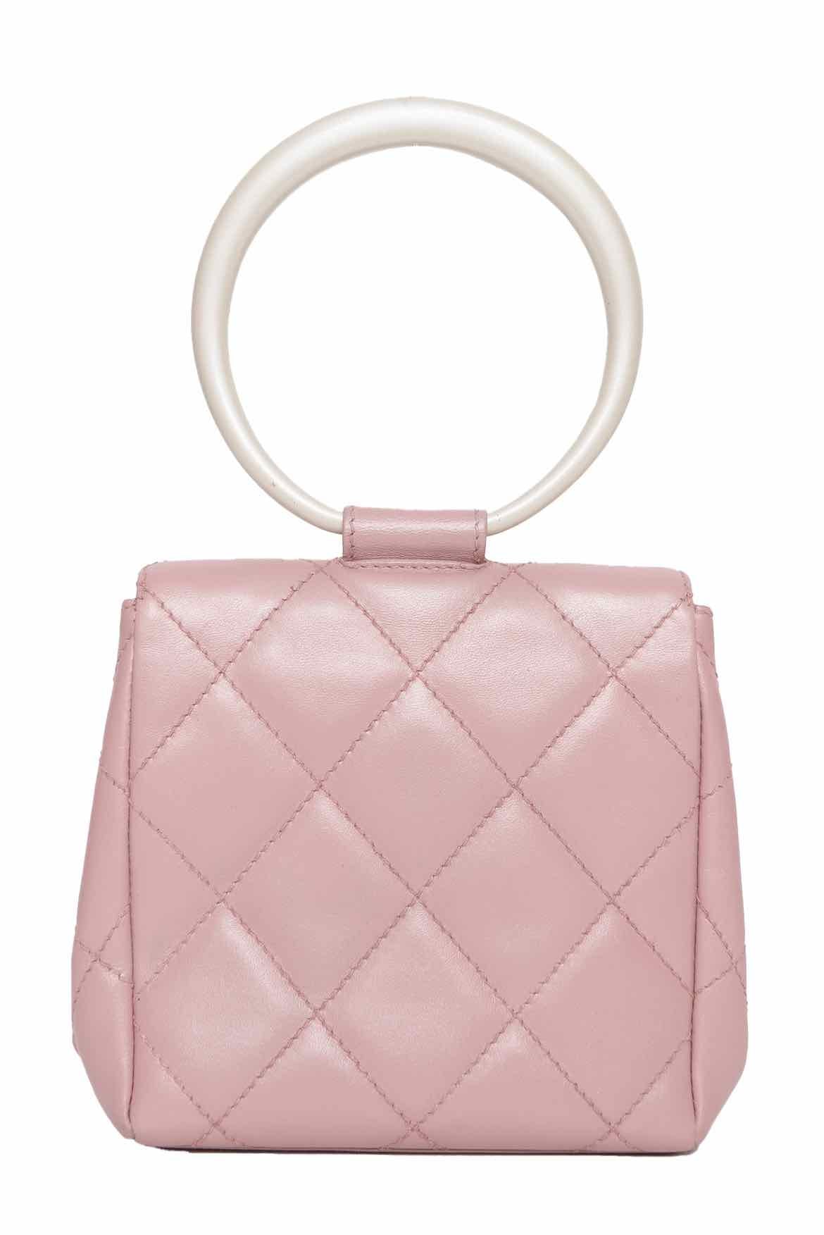 Chanel Vintage 2000-2002 Mini Ring Handle Bracelet Bag - Image 3