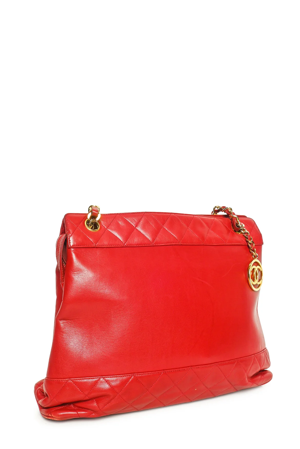 Chanel Vintage 2002-2003 CC Charm Lambskin Tote - Image 2