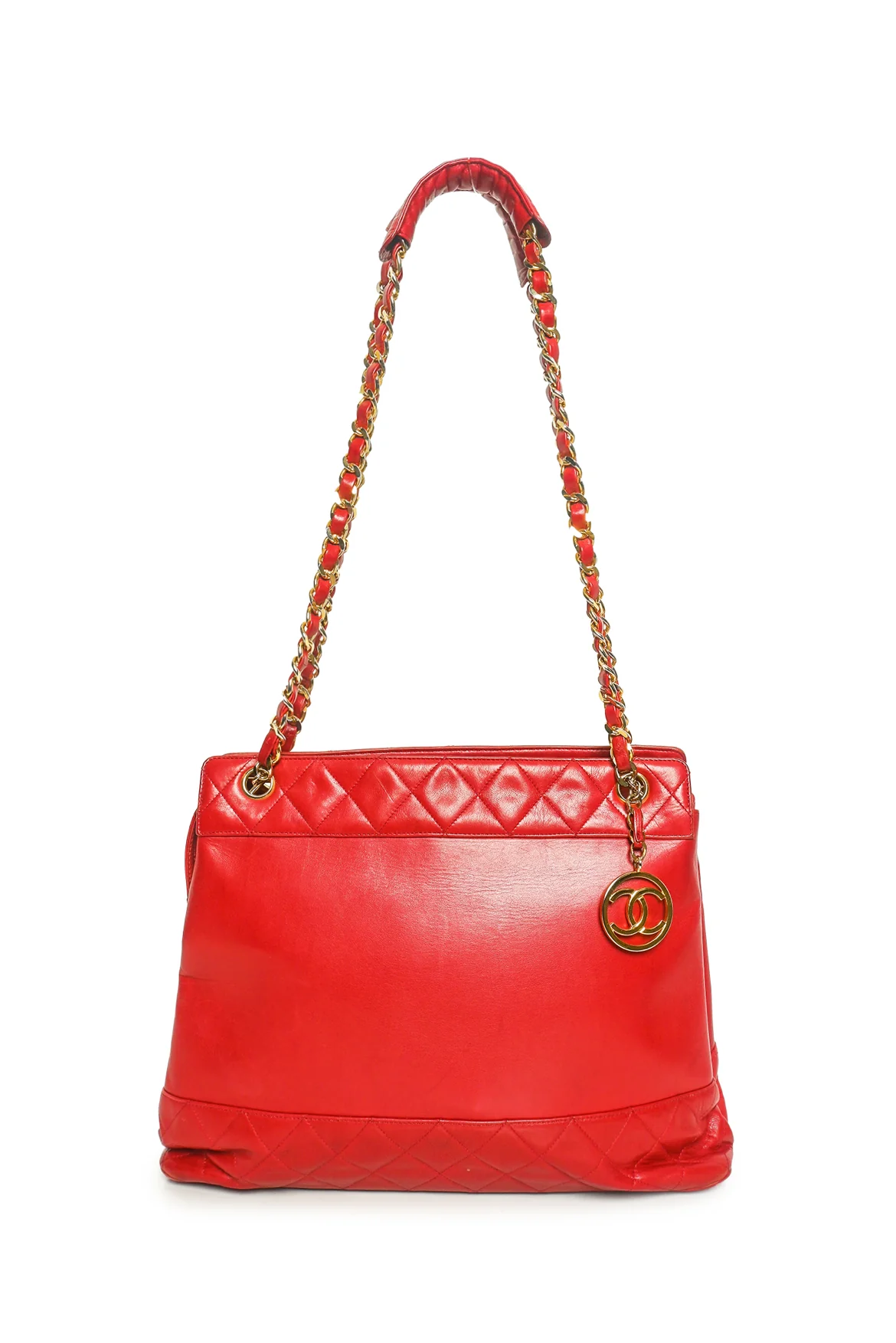 Chanel Vintage 2002-2003 CC Charm Lambskin Tote - Image 5