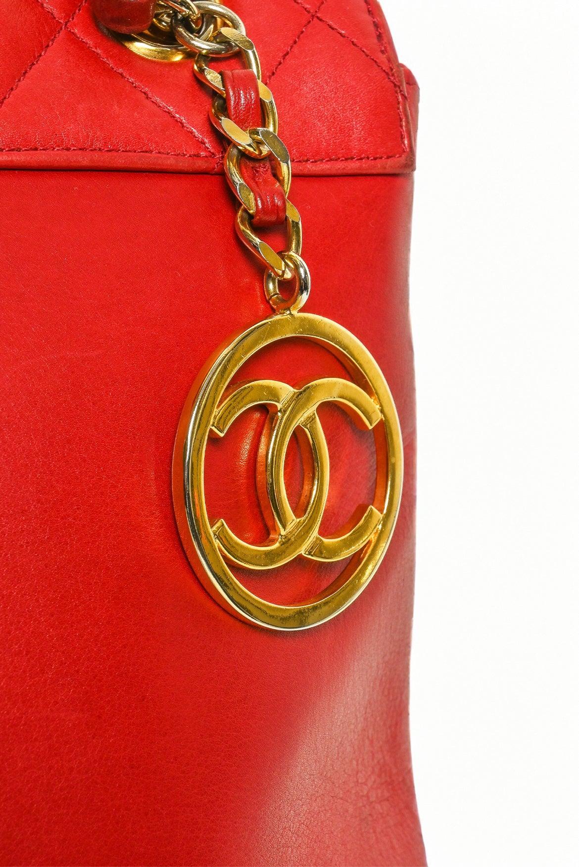 Chanel Vintage 2002-2003 CC Charm Lambskin Tote - Image 6