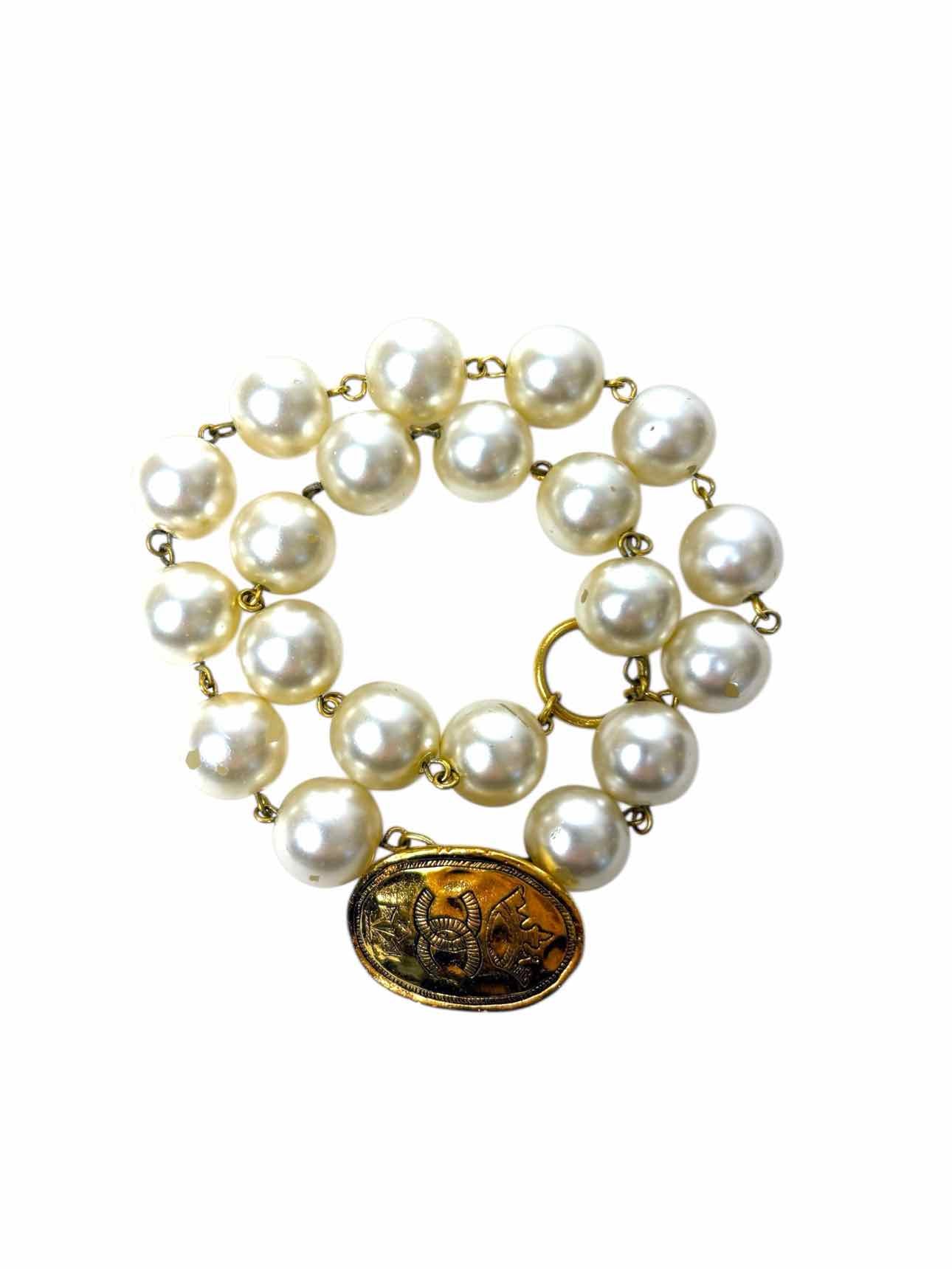 Chanel Vintage Faux Pearl Bracelet