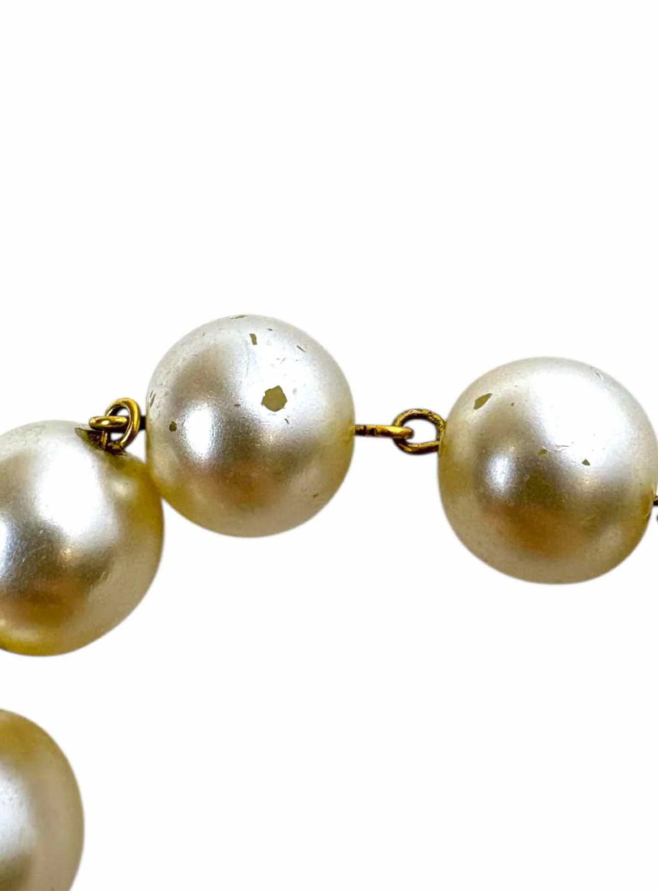 Chanel Vintage Faux Pearl Bracelet - Image 7
