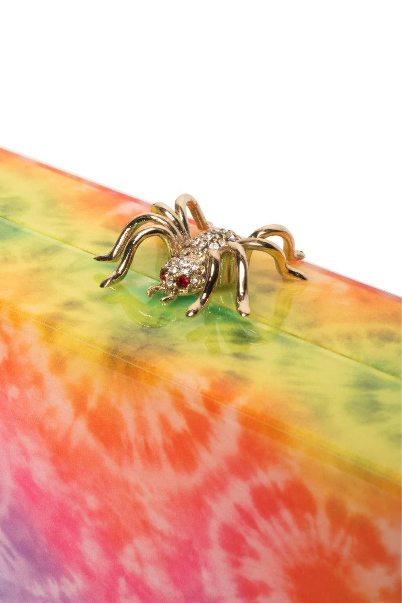 Charlotte Olympia Rainbow Tie-Dye Pandora Clutch - Image 5