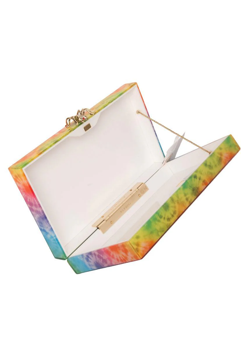 Charlotte Olympia Rainbow Tie-Dye Pandora Clutch - Image 6