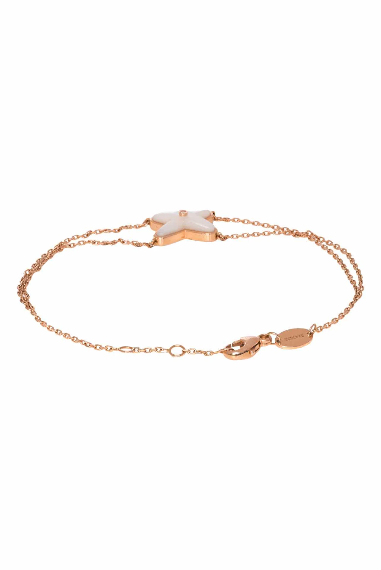 Chaumet 18K Rose Gold, Mother of Pearl & Diamond Jeux de Liens Bracelet - Image 2