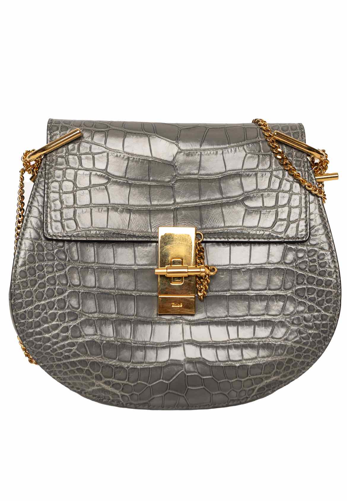 Chloe Alligator Drew Crossbody