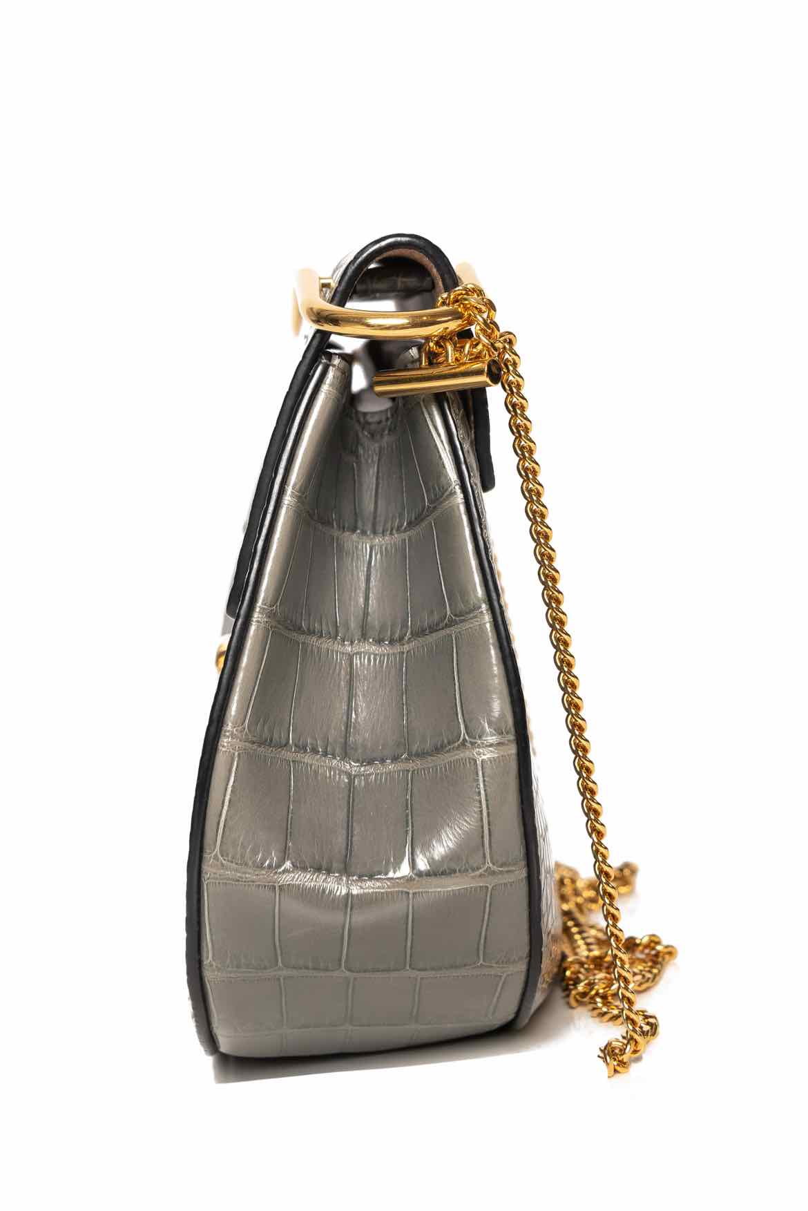 Chloe Alligator Drew Crossbody - Image 4