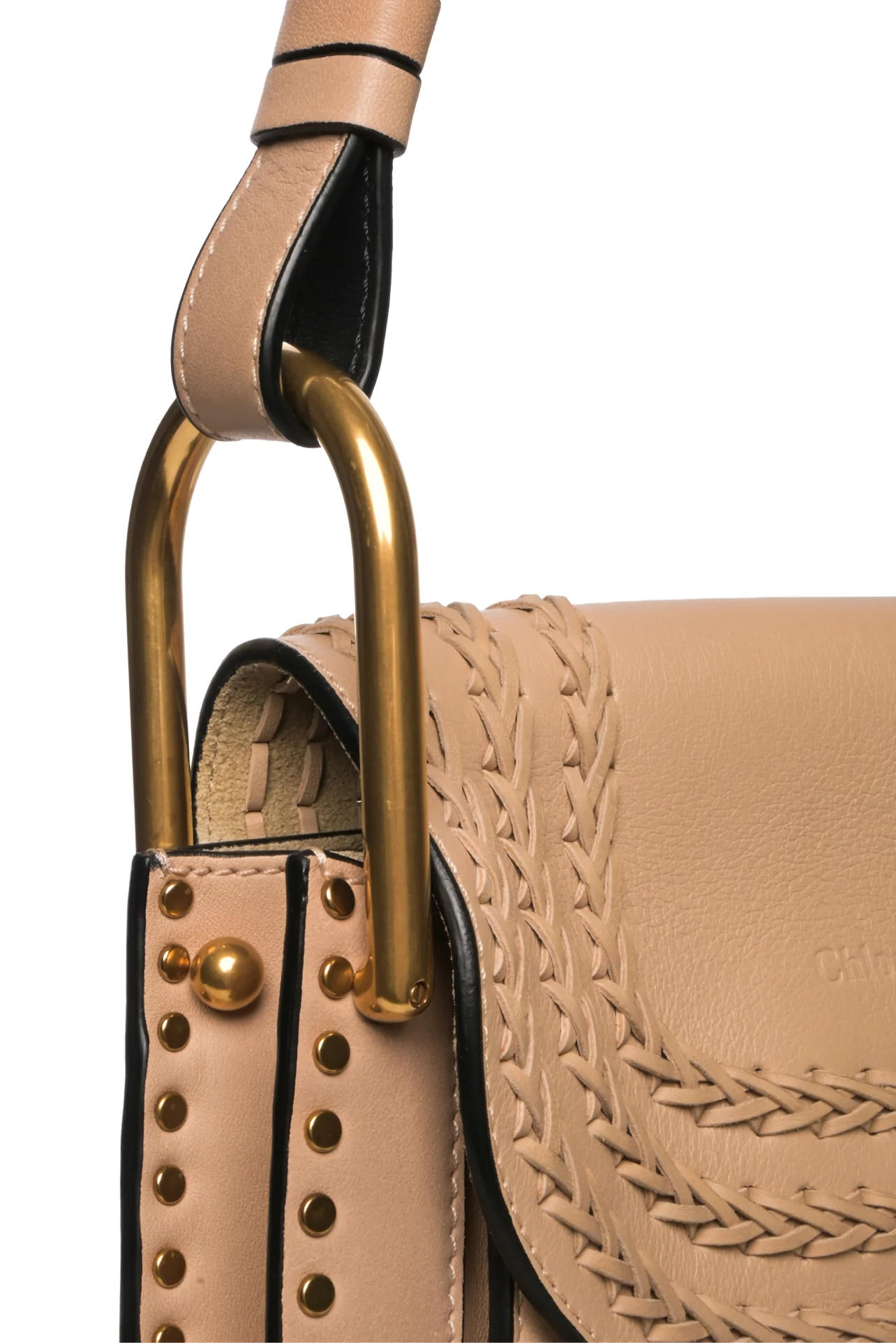 Chloe Braided Leather Hudson Crossbody - Image 6